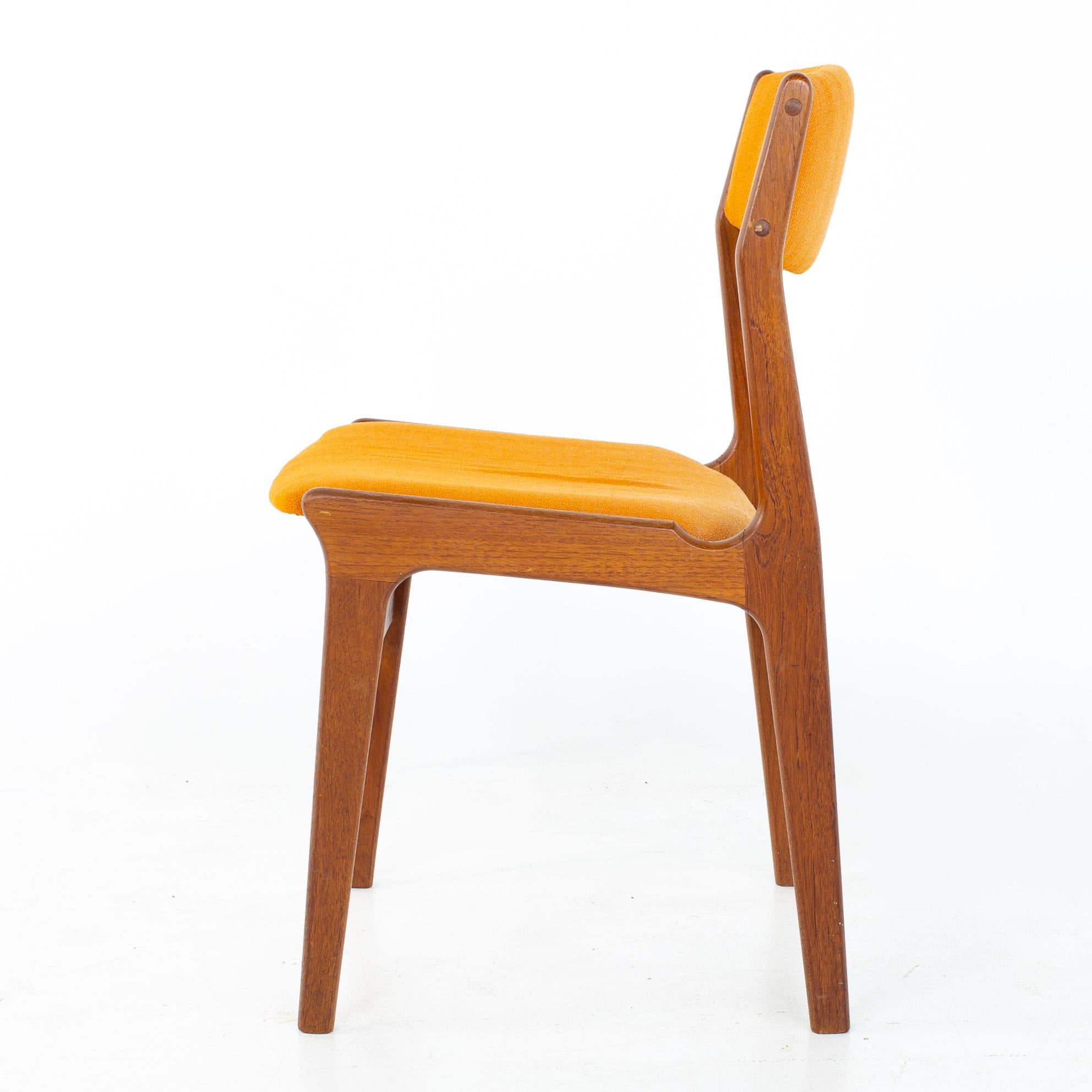Erik Buch Style Dyrlund Mid Century Danish Teak Dining Chairs, Set of 4 5