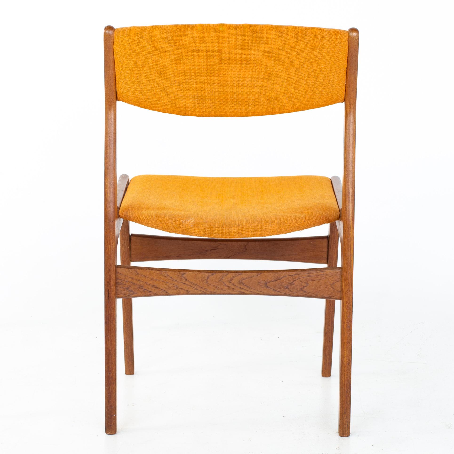 Erik Buch Style Dyrlund Mid Century Danish Teak Dining Chairs, Set of 4 6