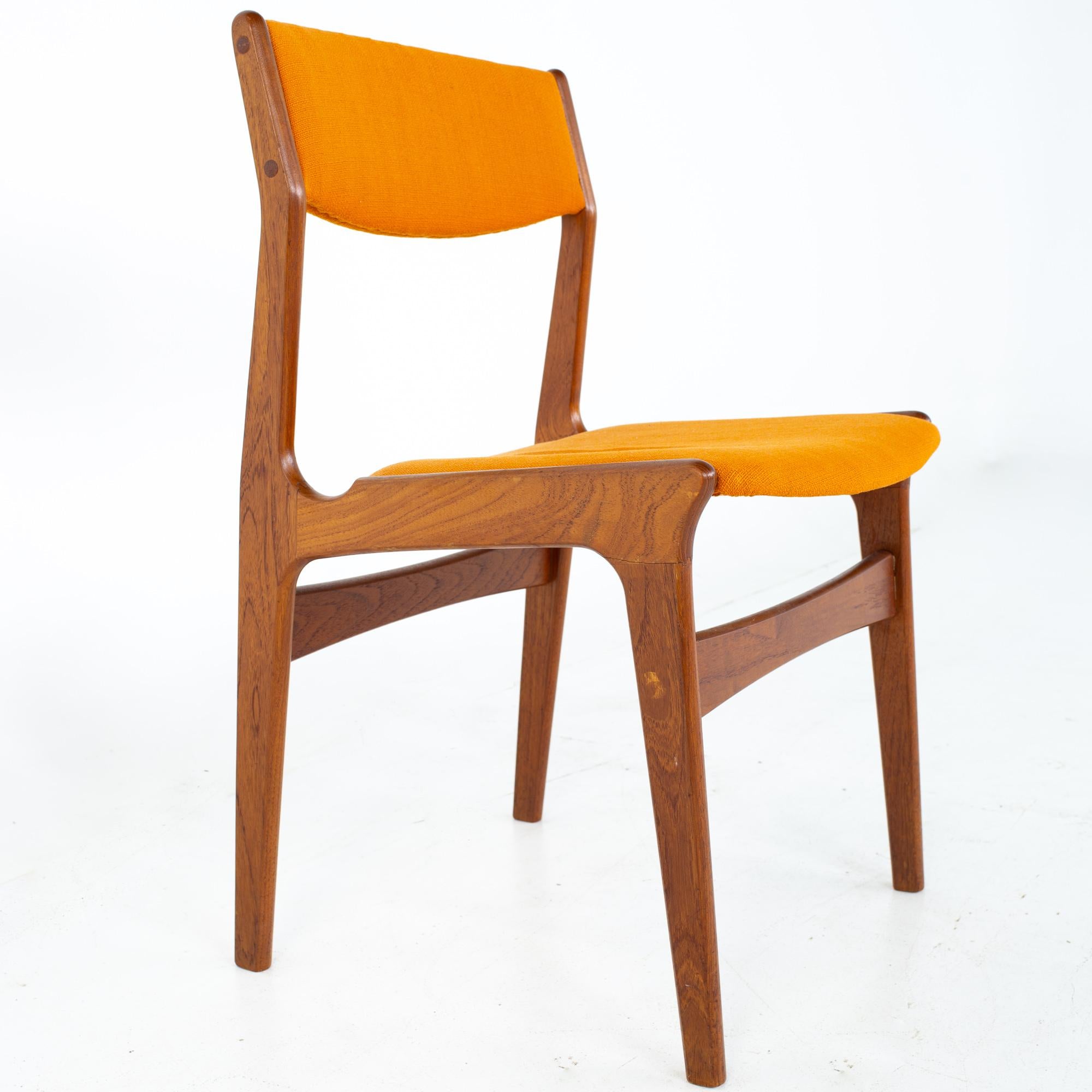 Erik Buch Style Dyrlund Mid Century Danish Teak Dining Chairs, Set of 4 1