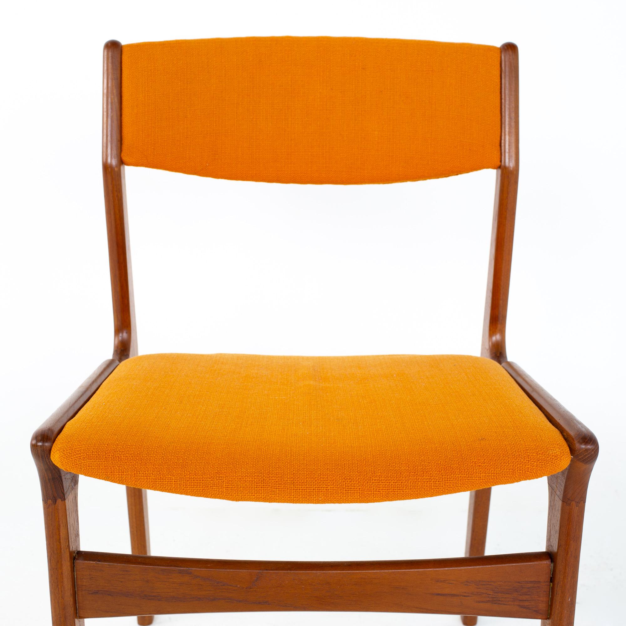 Erik Buch Style Dyrlund Mid Century Danish Teak Dining Chairs, Set of 4 3