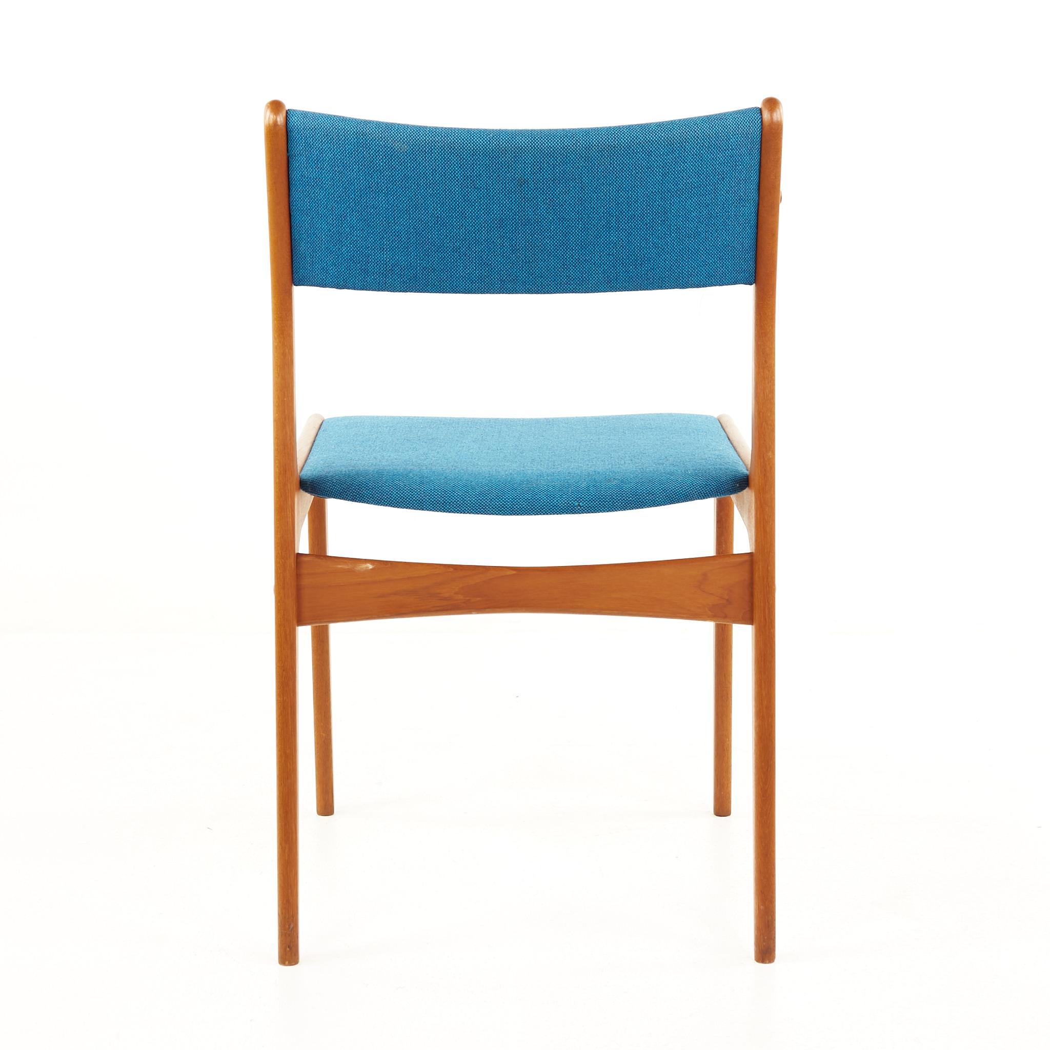 Erik Buch Style Mid Century Danish Teak Dining Chairs, Set of 8 2