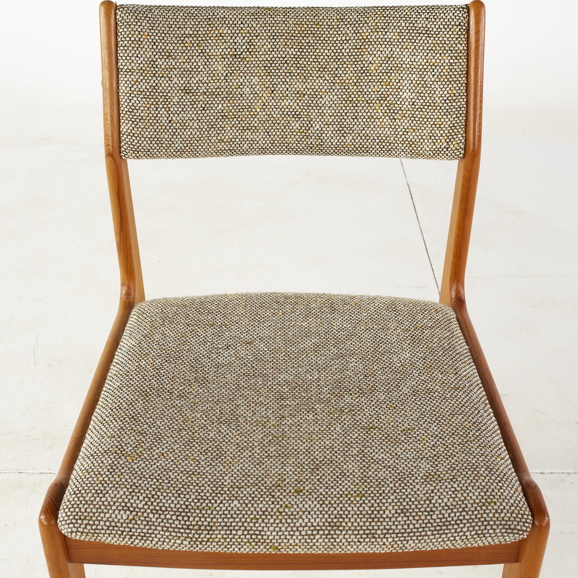 Erik Buch Style Mid Century Teak Dining Chairs, Set of 6 3