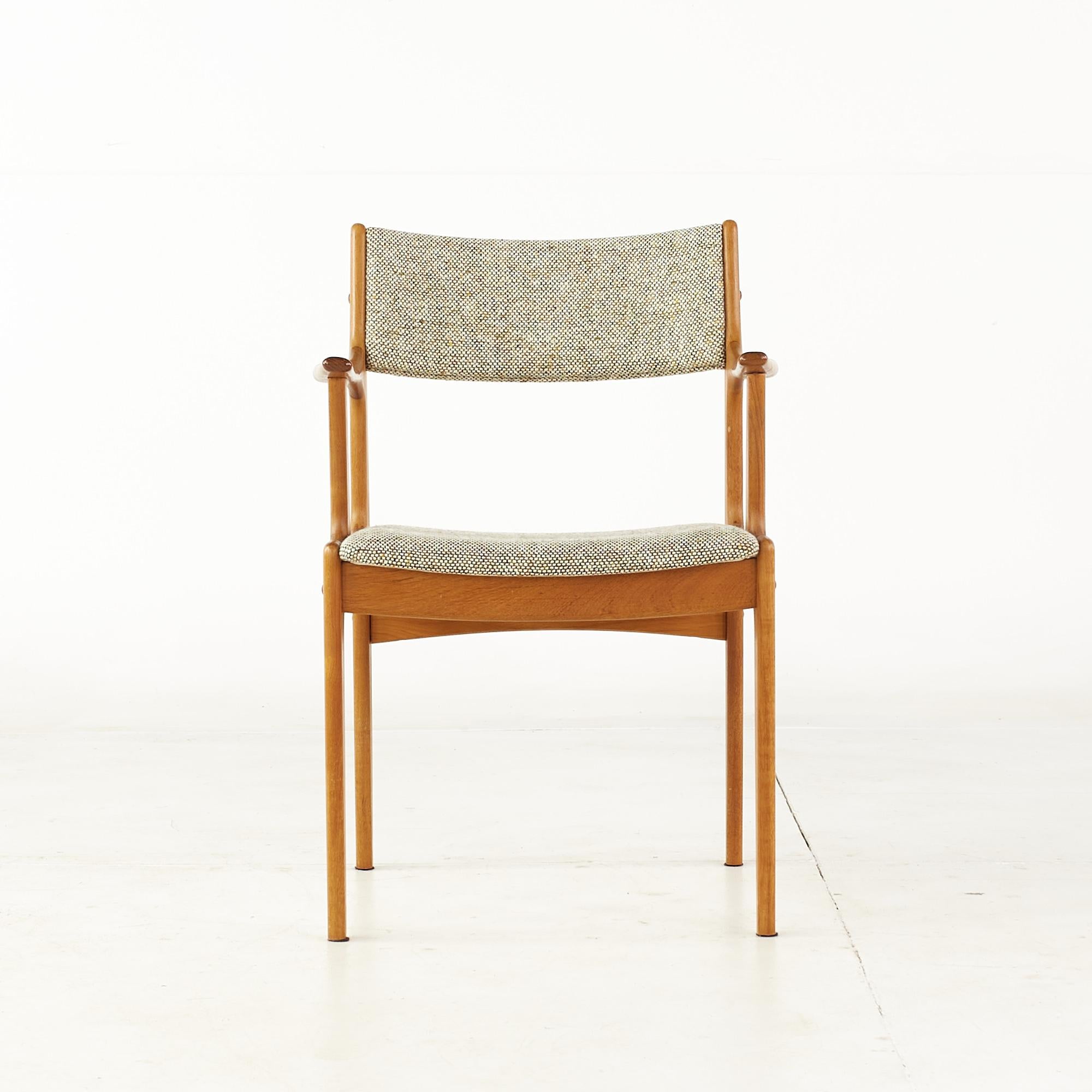 Erik Buch Style Mid Century Teak Dining Chairs, Set of 6 5