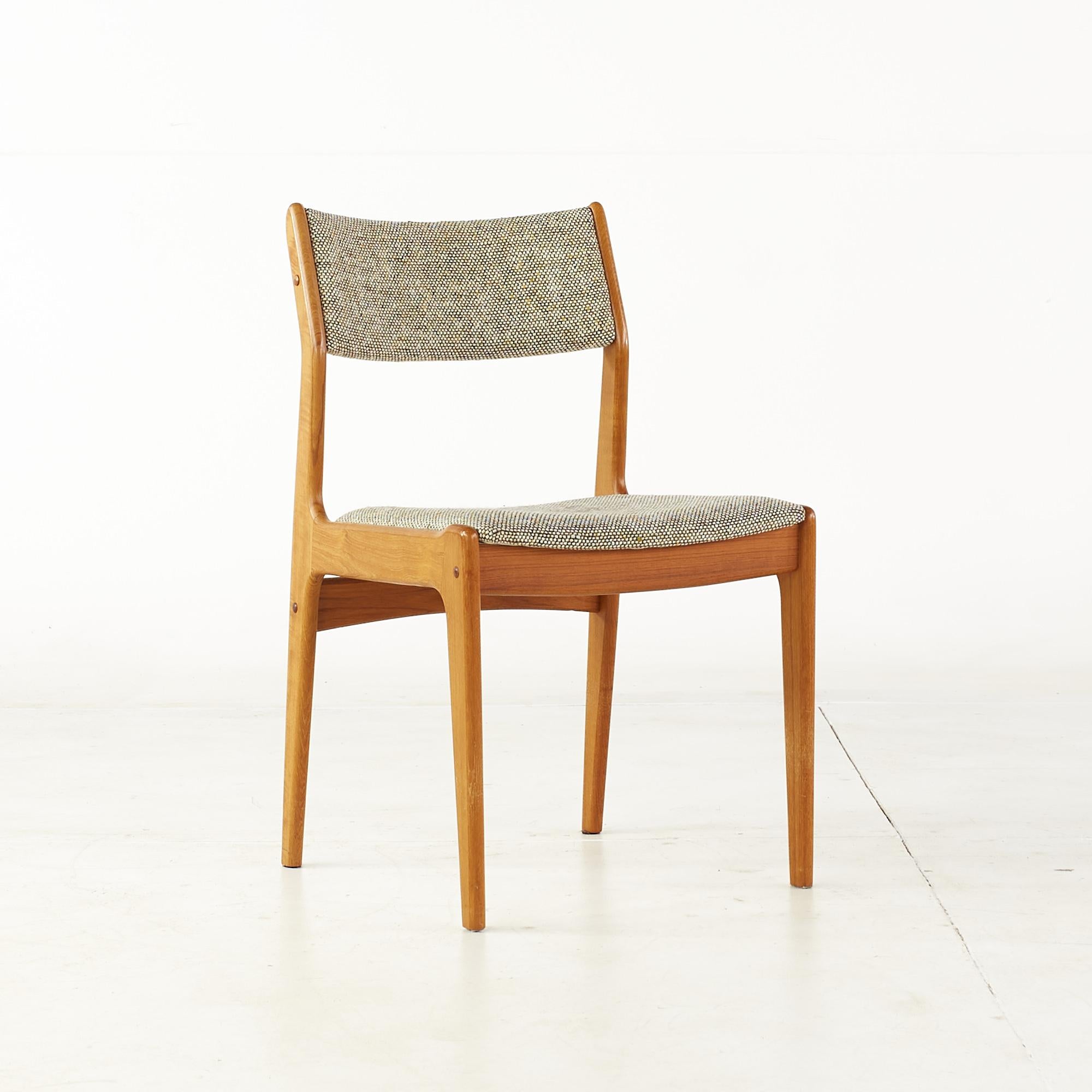 American Erik Buch Style Mid Century Teak Dining Chairs, Set of 6
