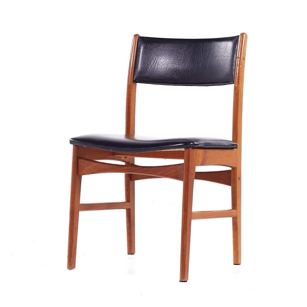 Late 20th Century Erik Buch Style Mid Century Teak Dining Chairs - Set of 6 For Sale
