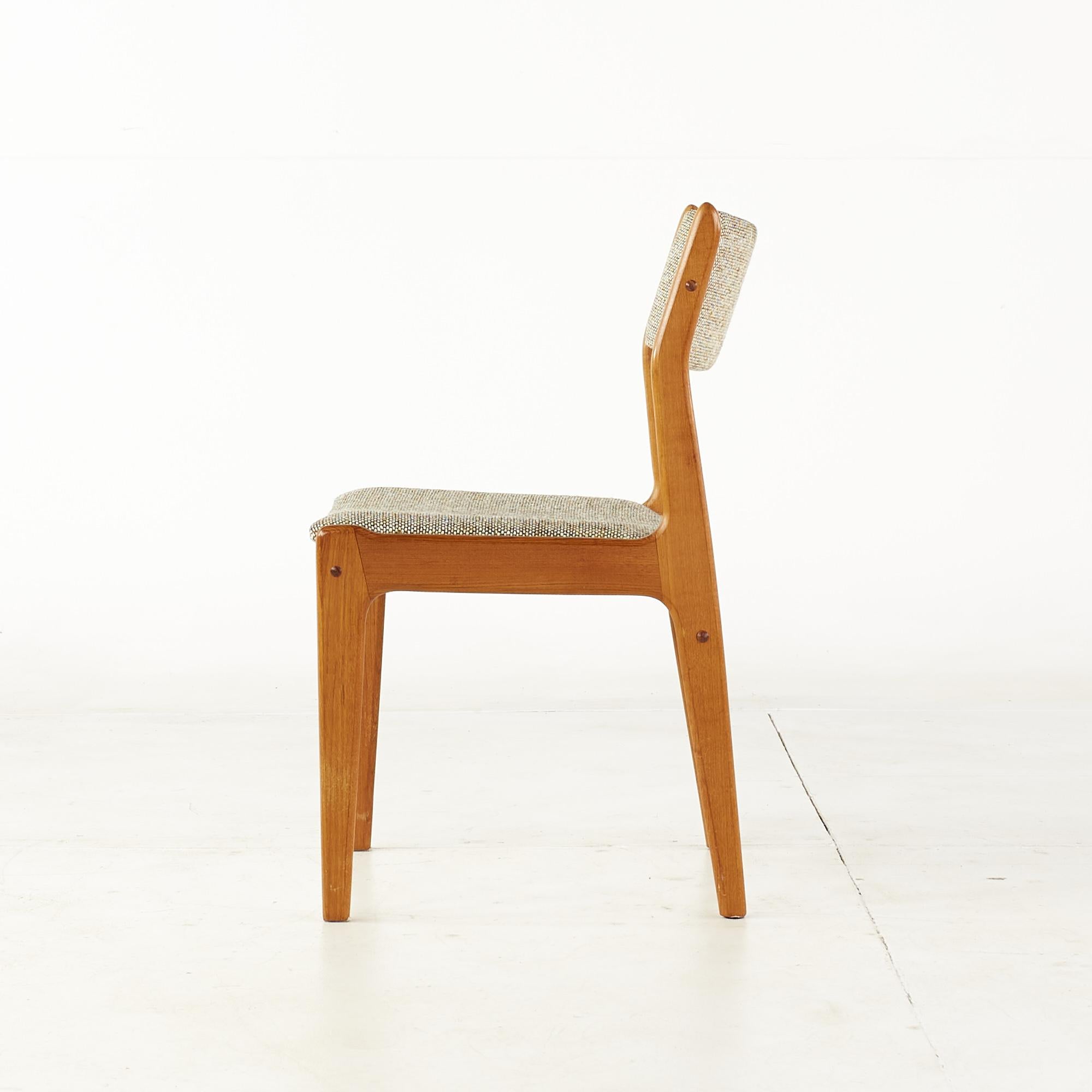 Erik Buch Style Mid Century Teak Dining Chairs, Set of 6 2