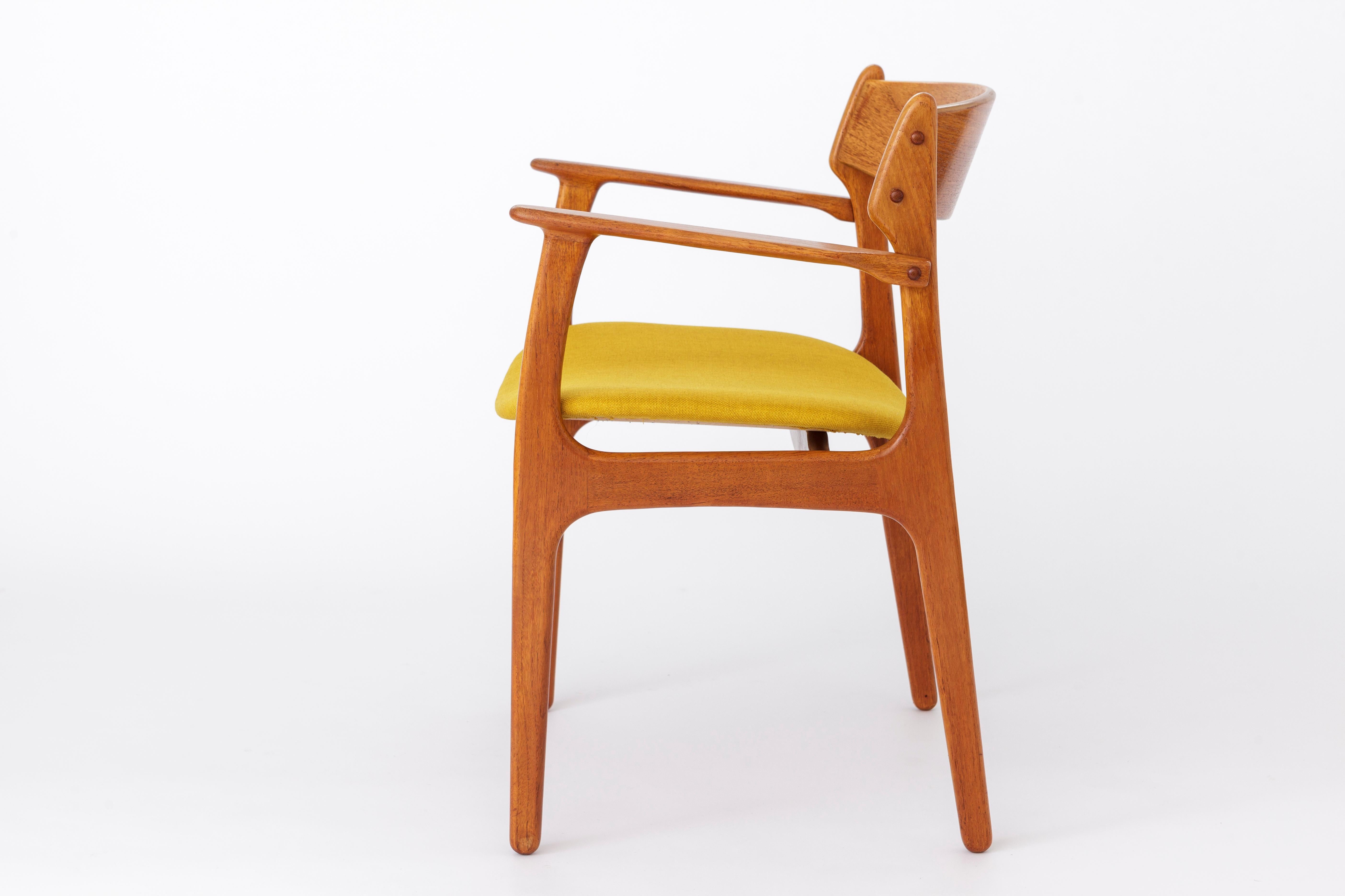 Erik Buch Teakholz-Sessel, Dänemark 1960er Jahre  Dänischer Mid-Century Modern Esszimmerstuhl im Zustand „Gut“ im Angebot in Hannover, DE