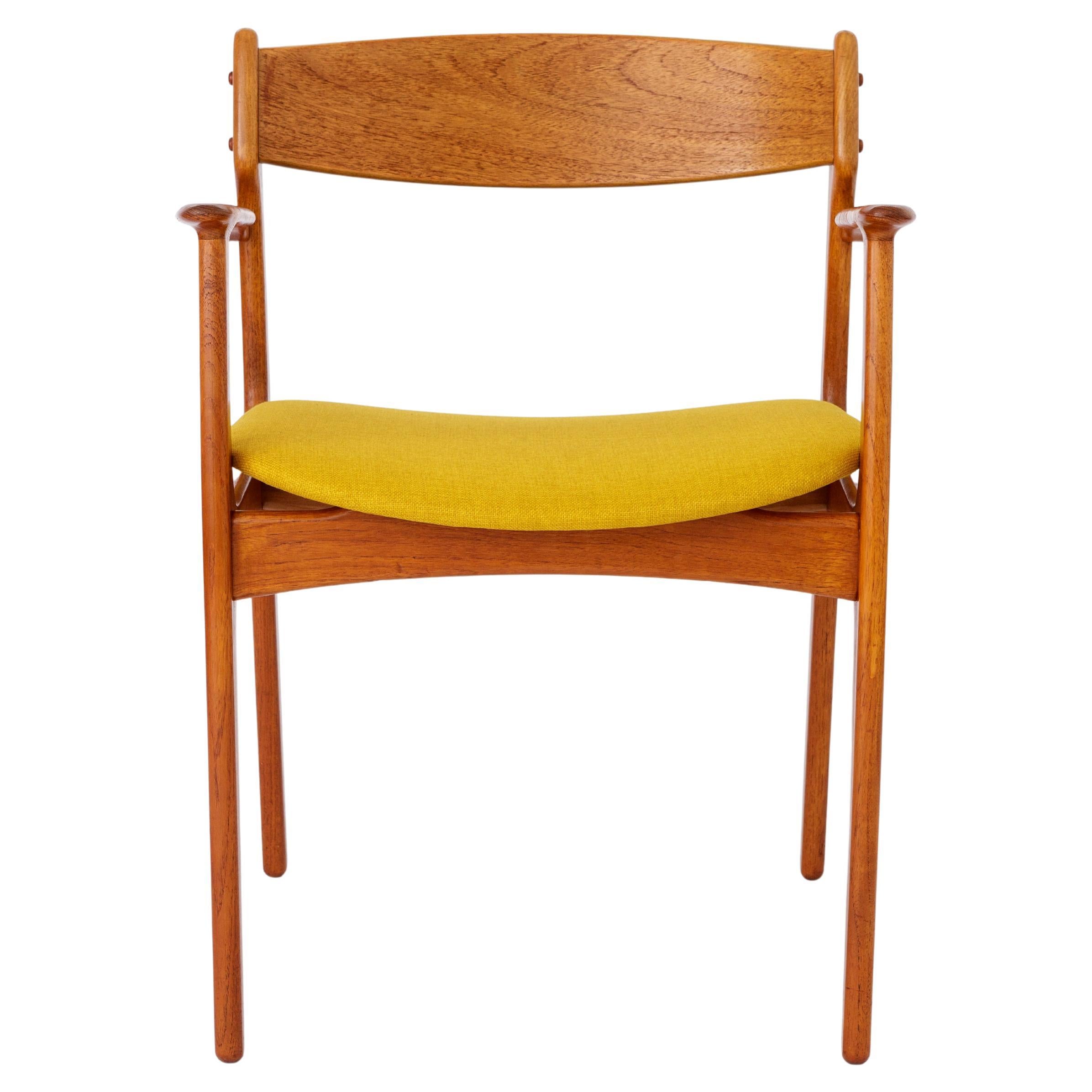 Erik Buch Teakholz-Sessel, Dänemark 1960er Jahre  Dänischer Mid-Century Modern Esszimmerstuhl im Angebot