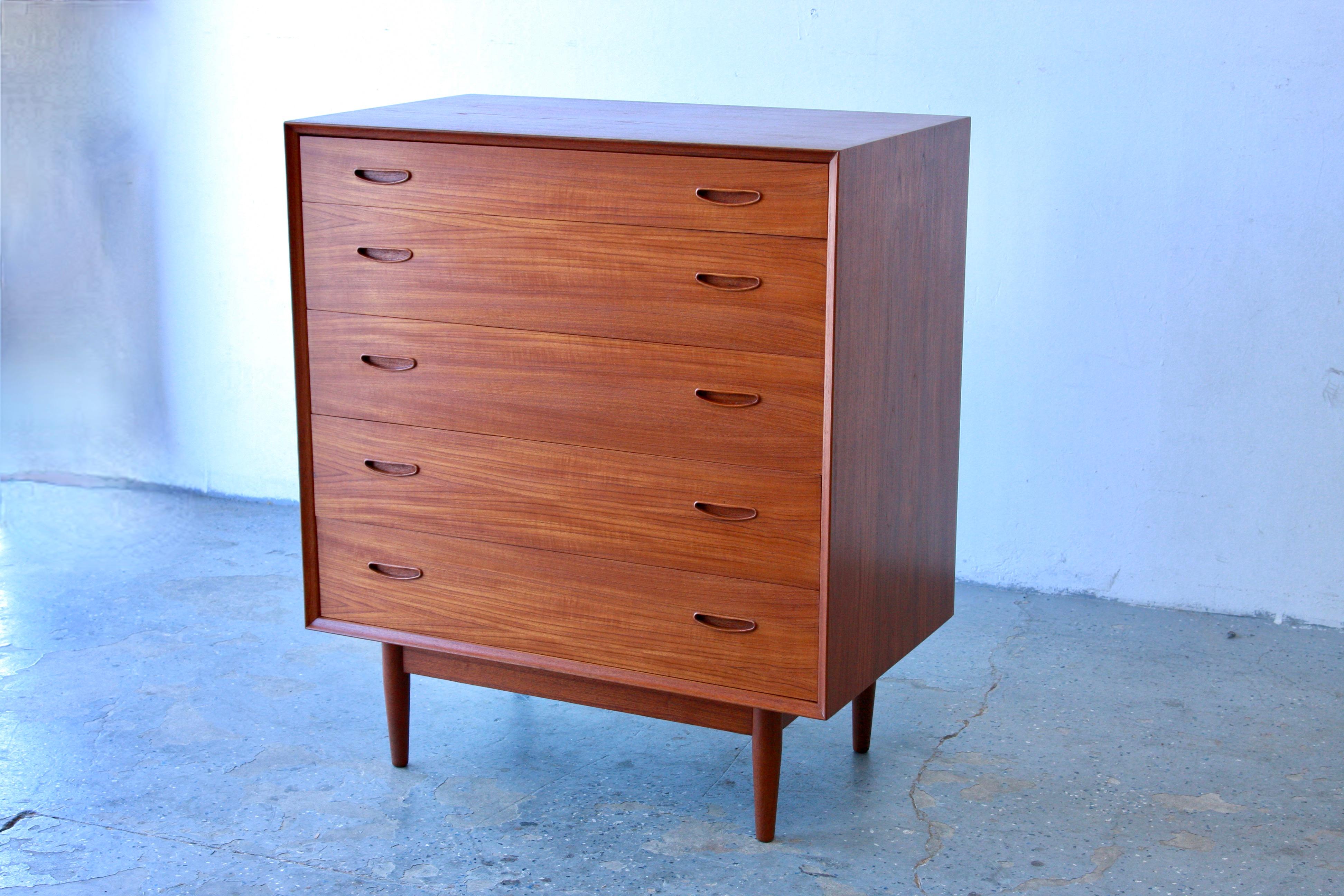 Mid-20th Century Erik Buch Teak Danish Modern Gentlemen's Chest For Sale