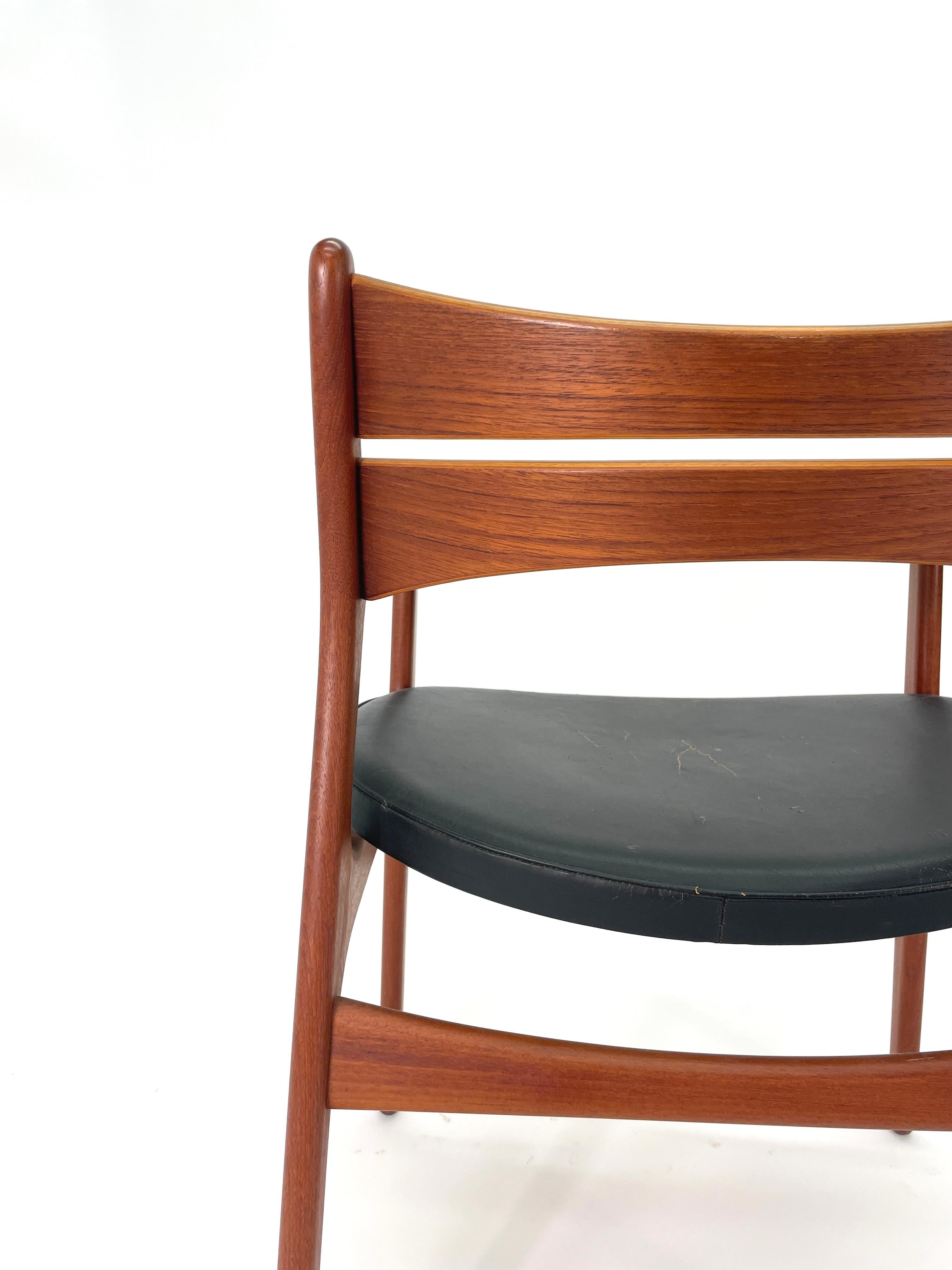 Erik Buch Teak Desk Chair with Arms for Christiansen Møbelfabrik For Sale 11