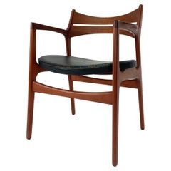 Vintage Erik Buch Teak Desk Chair with Arms for Christiansen Møbelfabrik