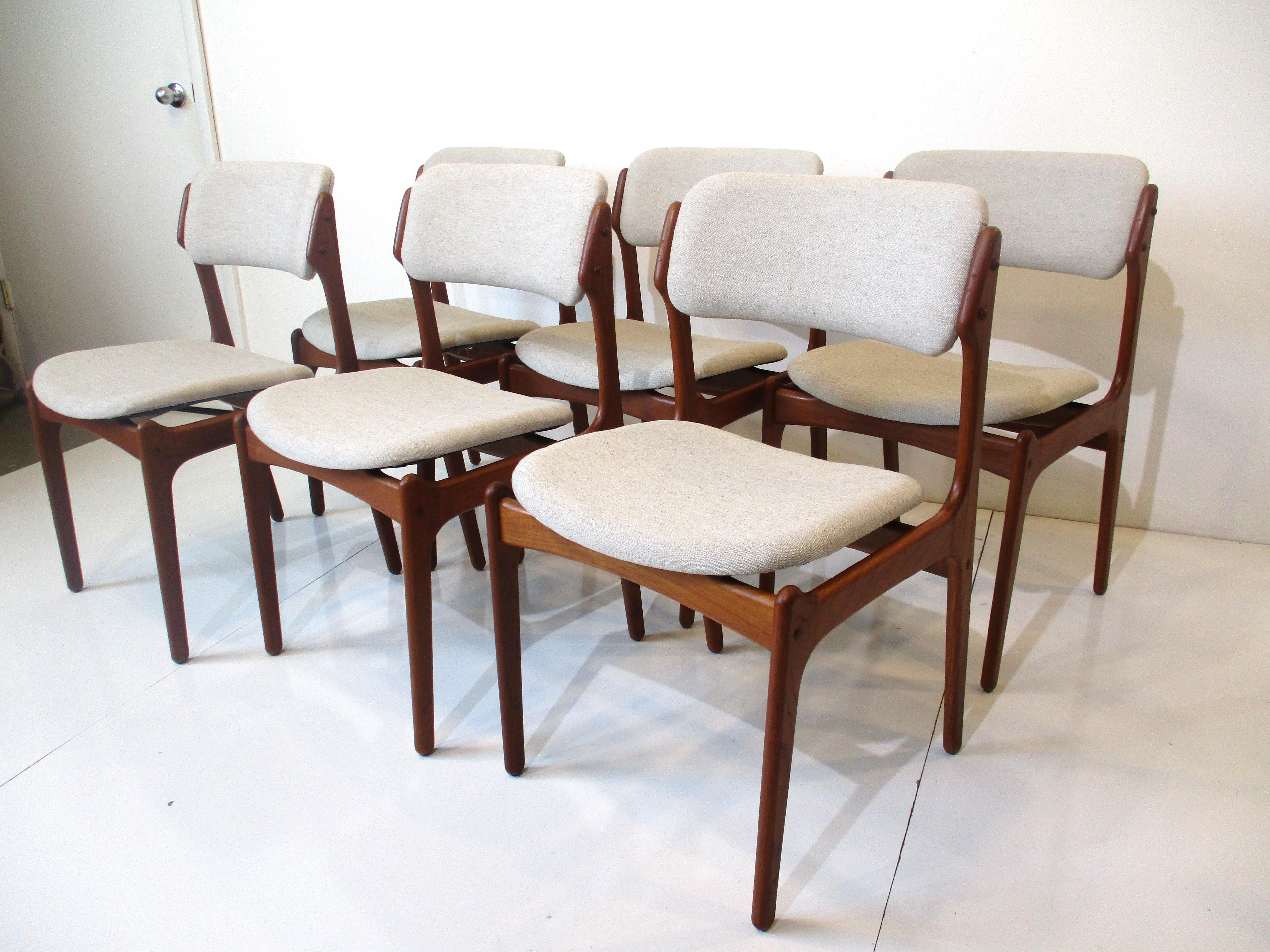 Erik Buch Teak OD-49 Dining Chairs for OD Mobler Denmark 7