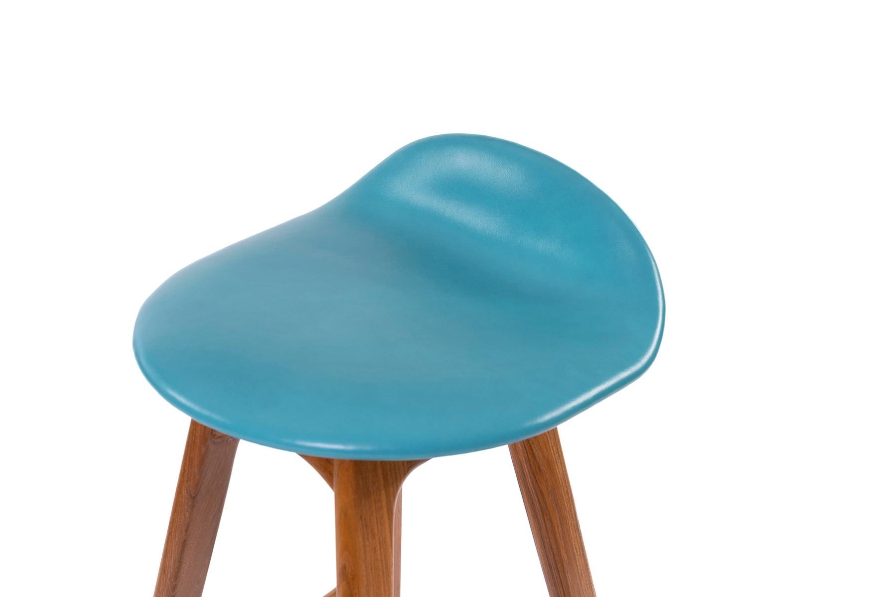 turquoise bar stools