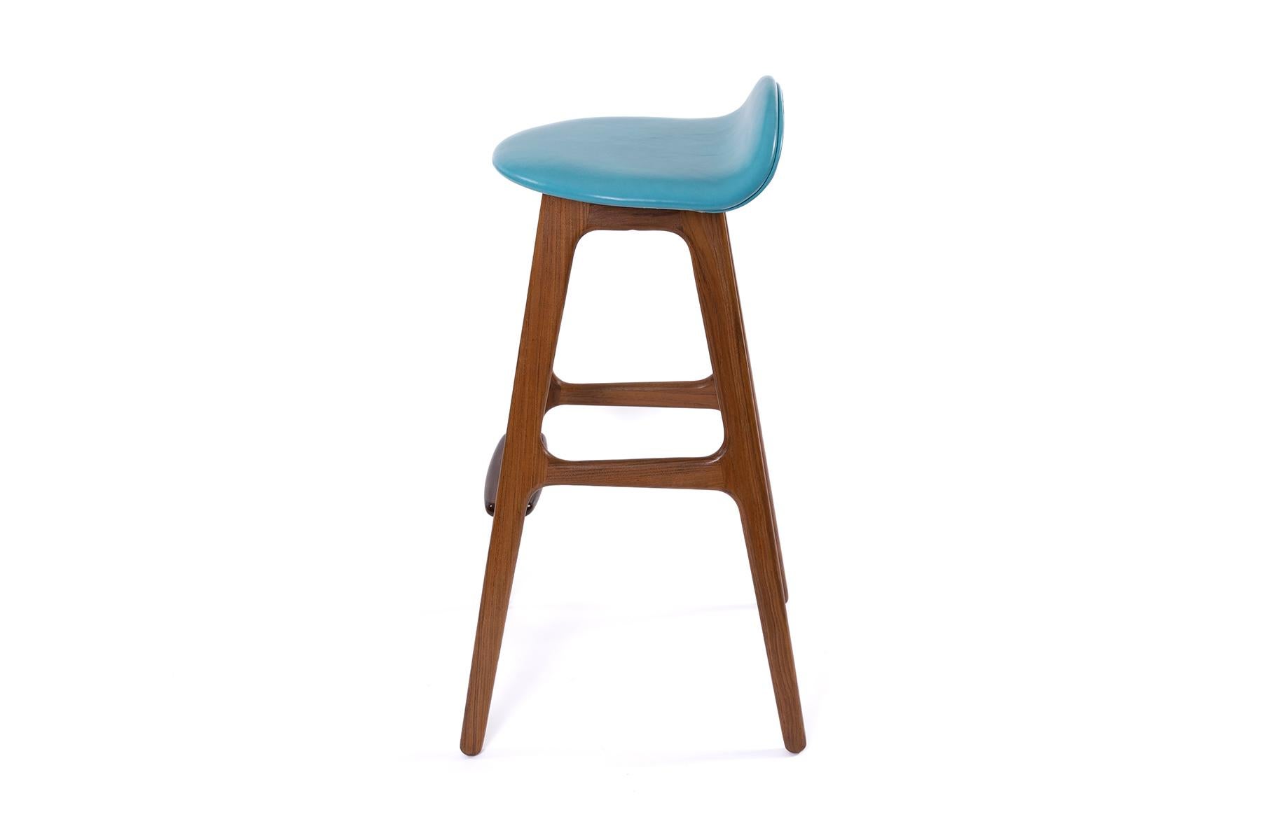 turquoise leather bar stools
