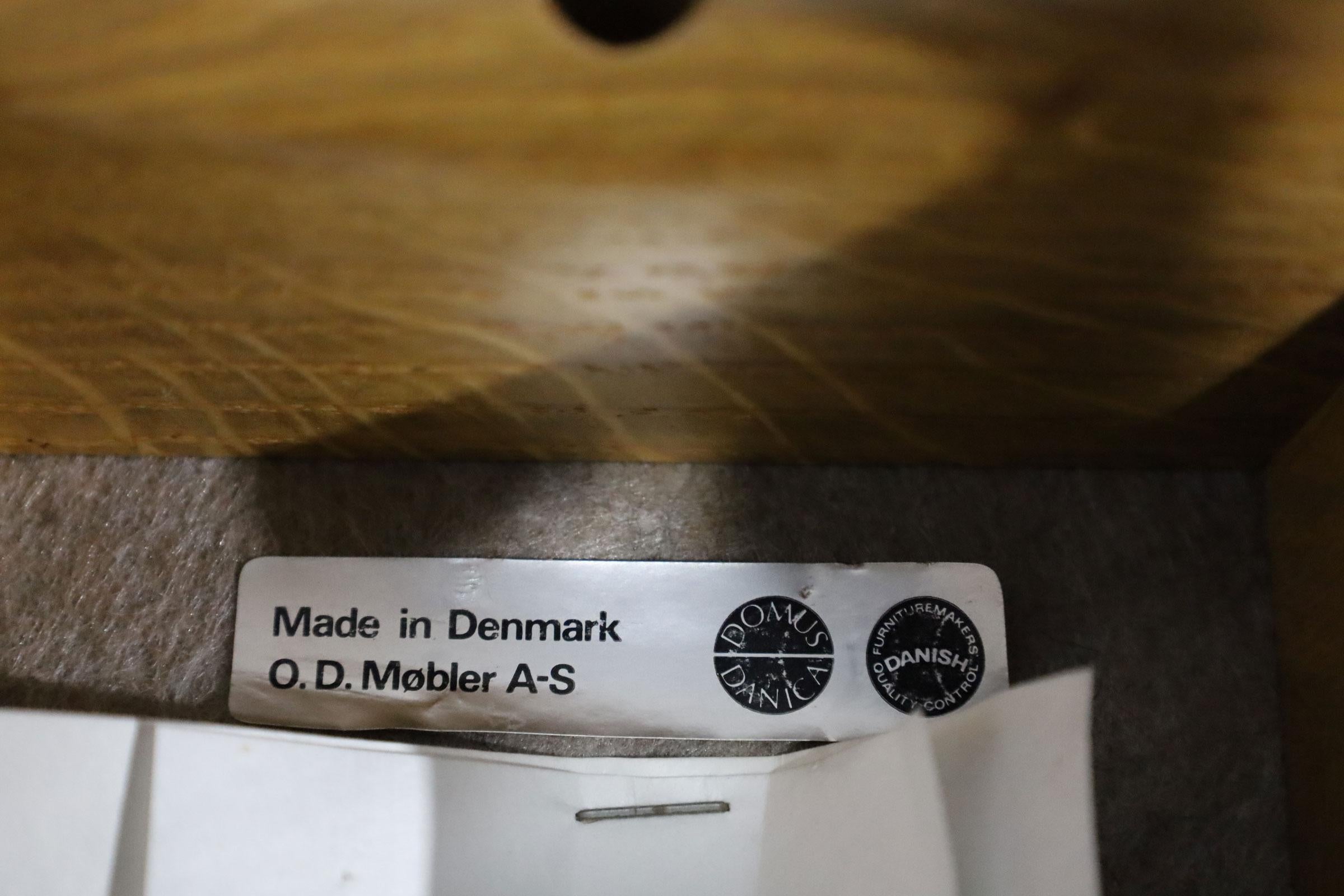 20th Century Erik Buck Bar Stools Model OD-61 Produced by O. D. Mobler in Denmark For Sale