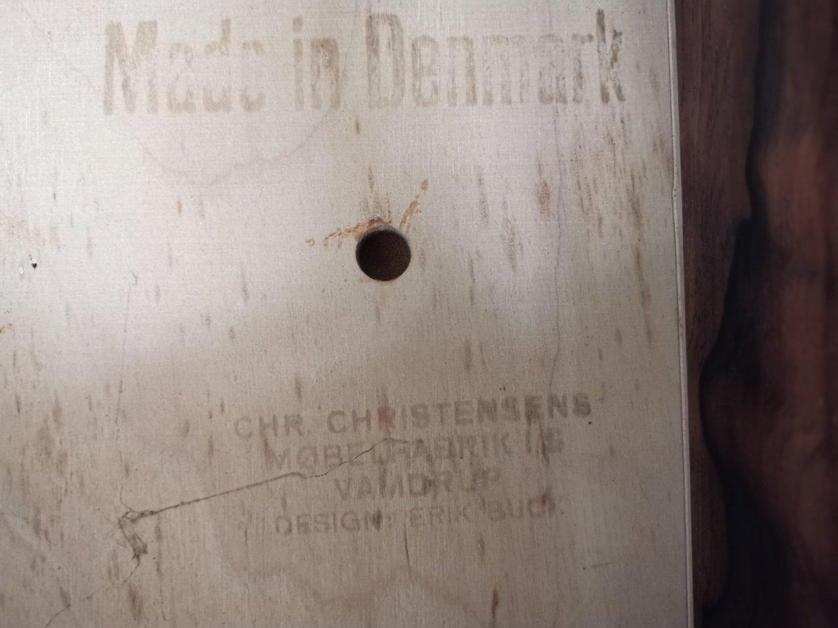 Erik Buck Chr. Tabouret de bar en bois de rose de Christensens Mobelfabrik I/S Vamdrup Design en vente 3