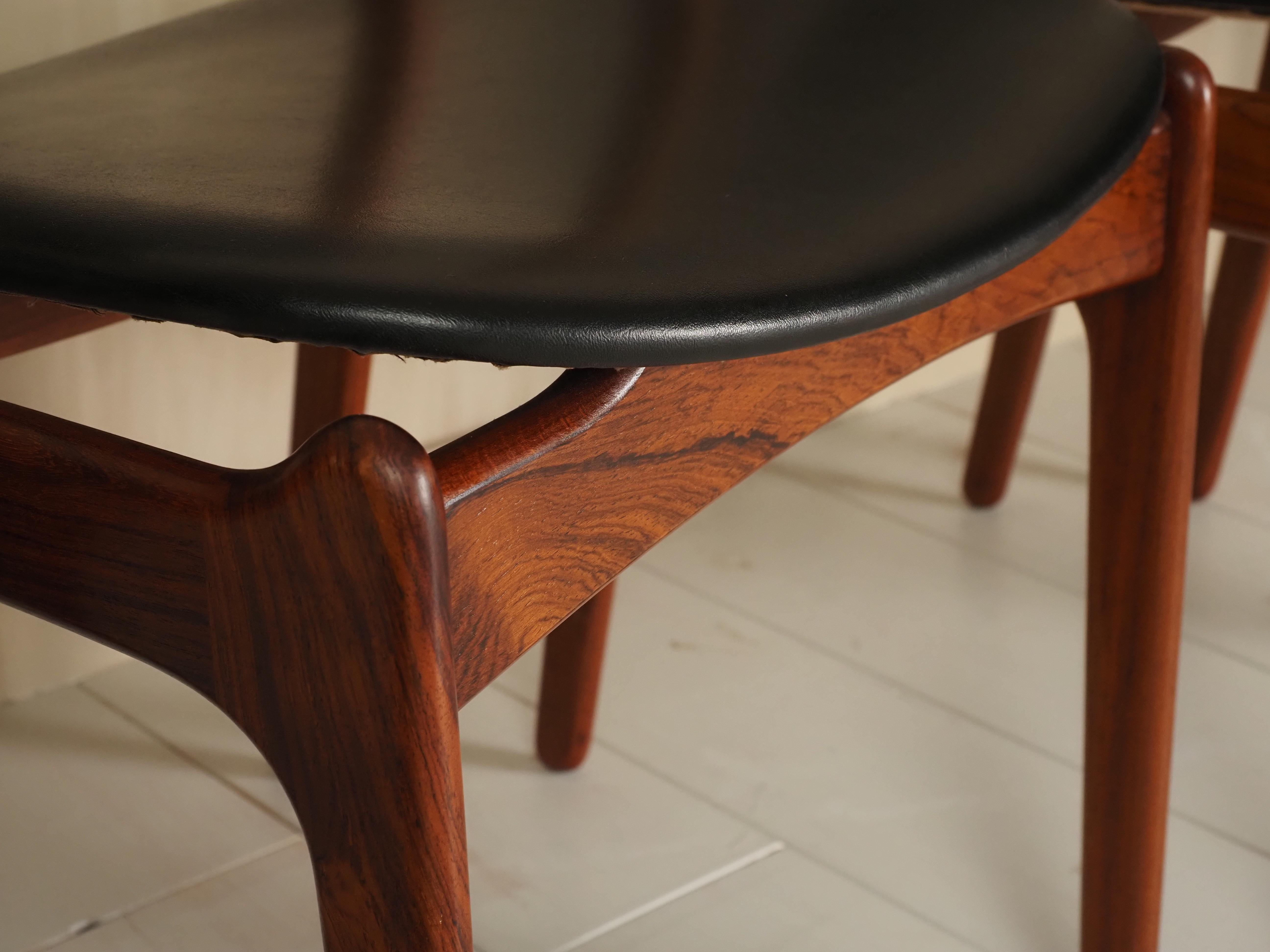 Chaises de salle à manger Erik Buck Model No. 49 pour D. A. Møbler 1960's en vente 8