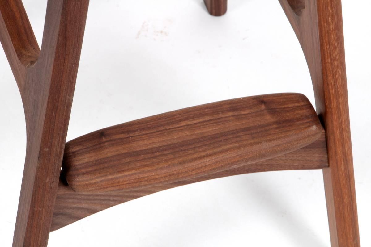 Danish Erik Buck OD61 Walnut Counter Stools For Sale