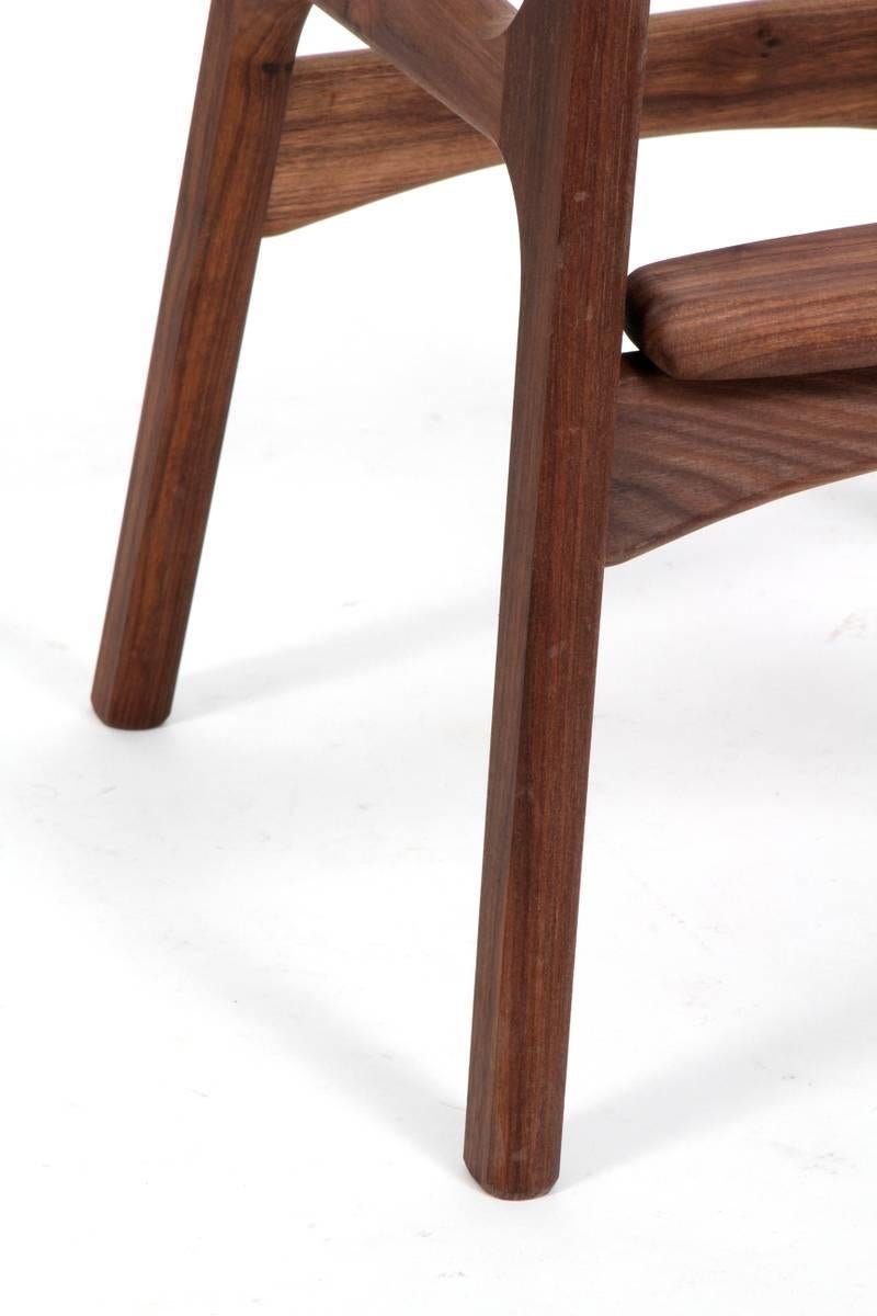 Scandinavian Modern Erik Buck OD61 Walnut Counter Stools For Sale