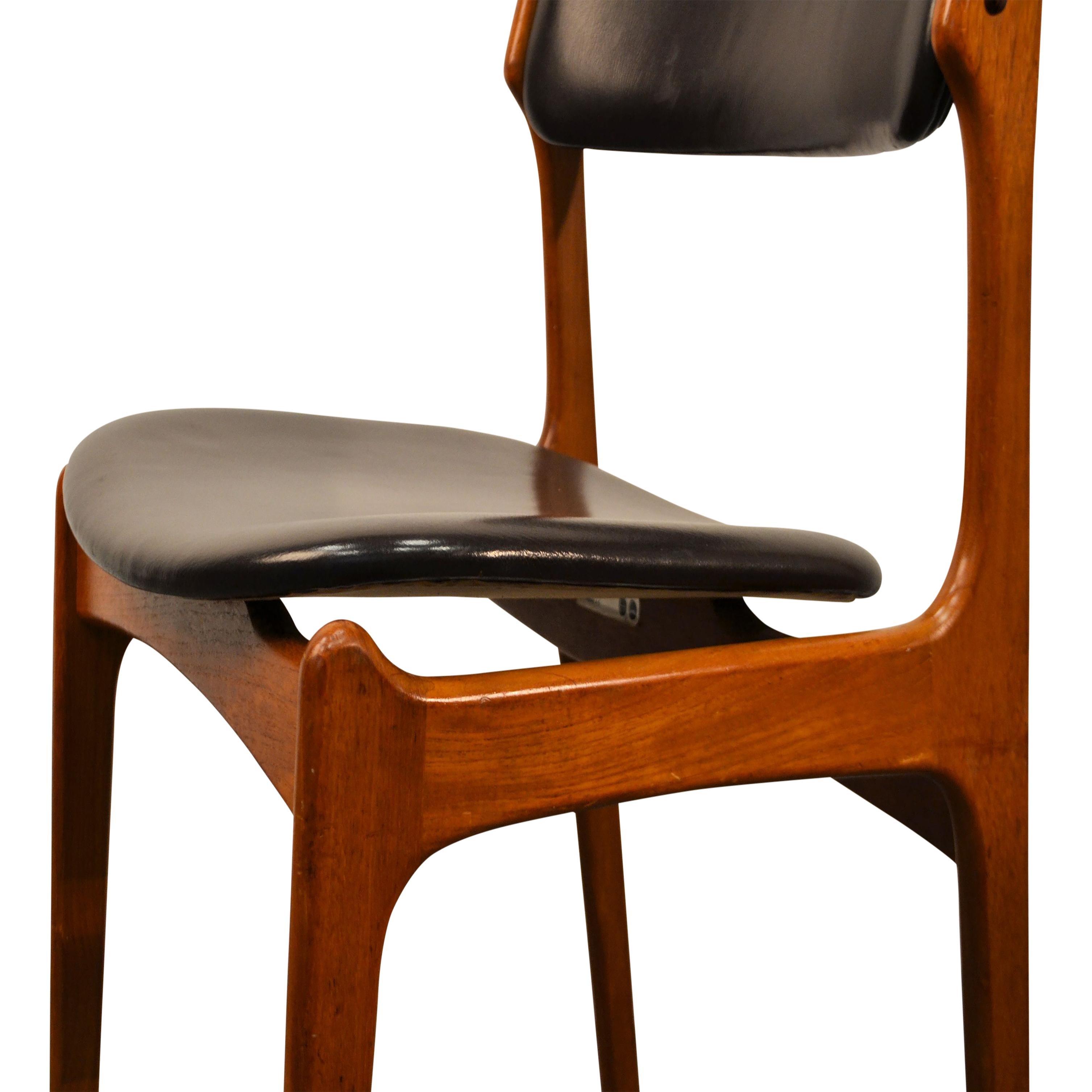 20th Century Erik Buck Teak Dining Chairs, Set of Four