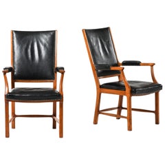 Erik Chambert Armchairs Produced by Chamberts Möbelfabriker