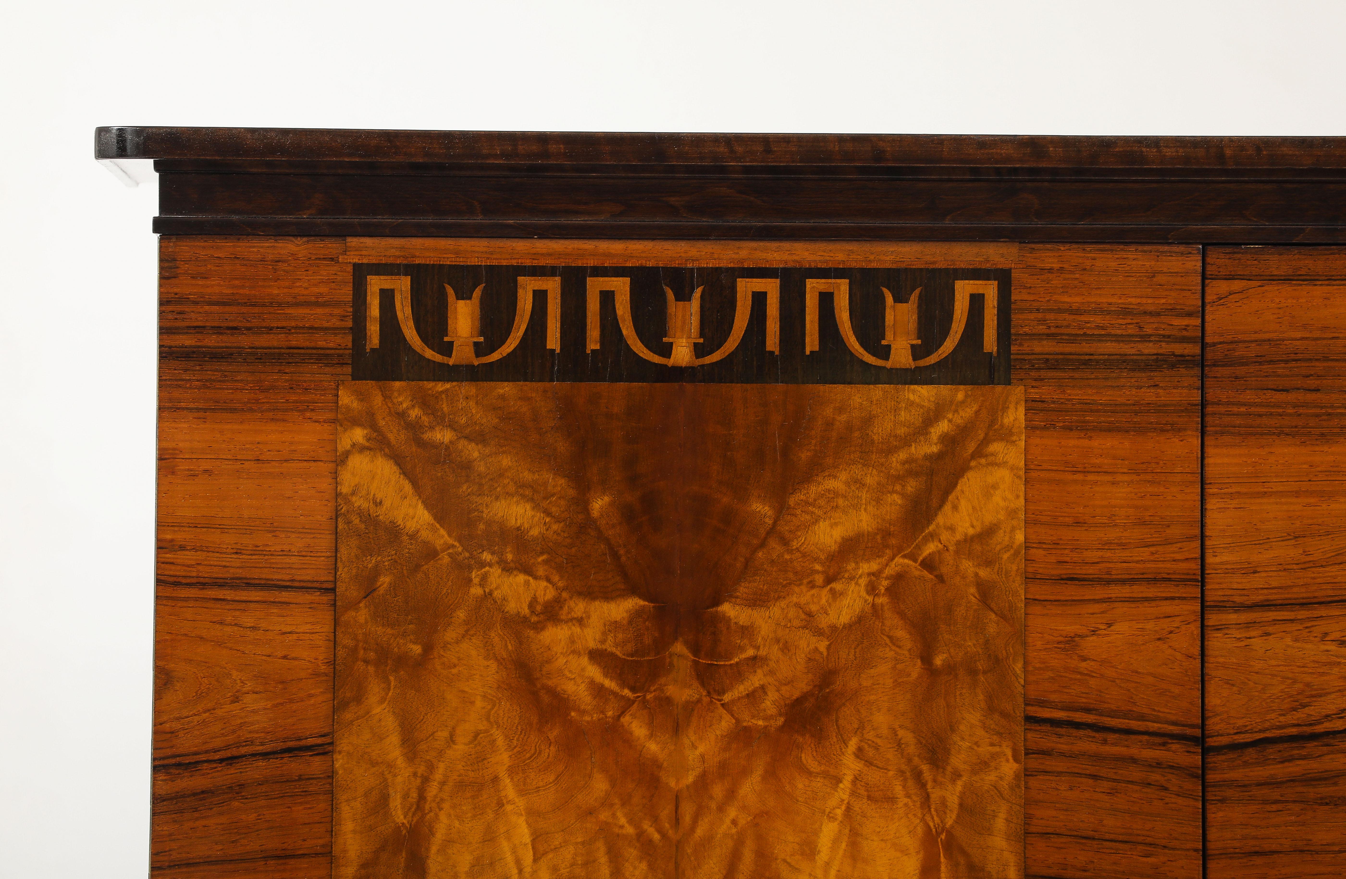 Erik Chambert Birch and Walnut Cabinet. Circa 1920s For Sale 5