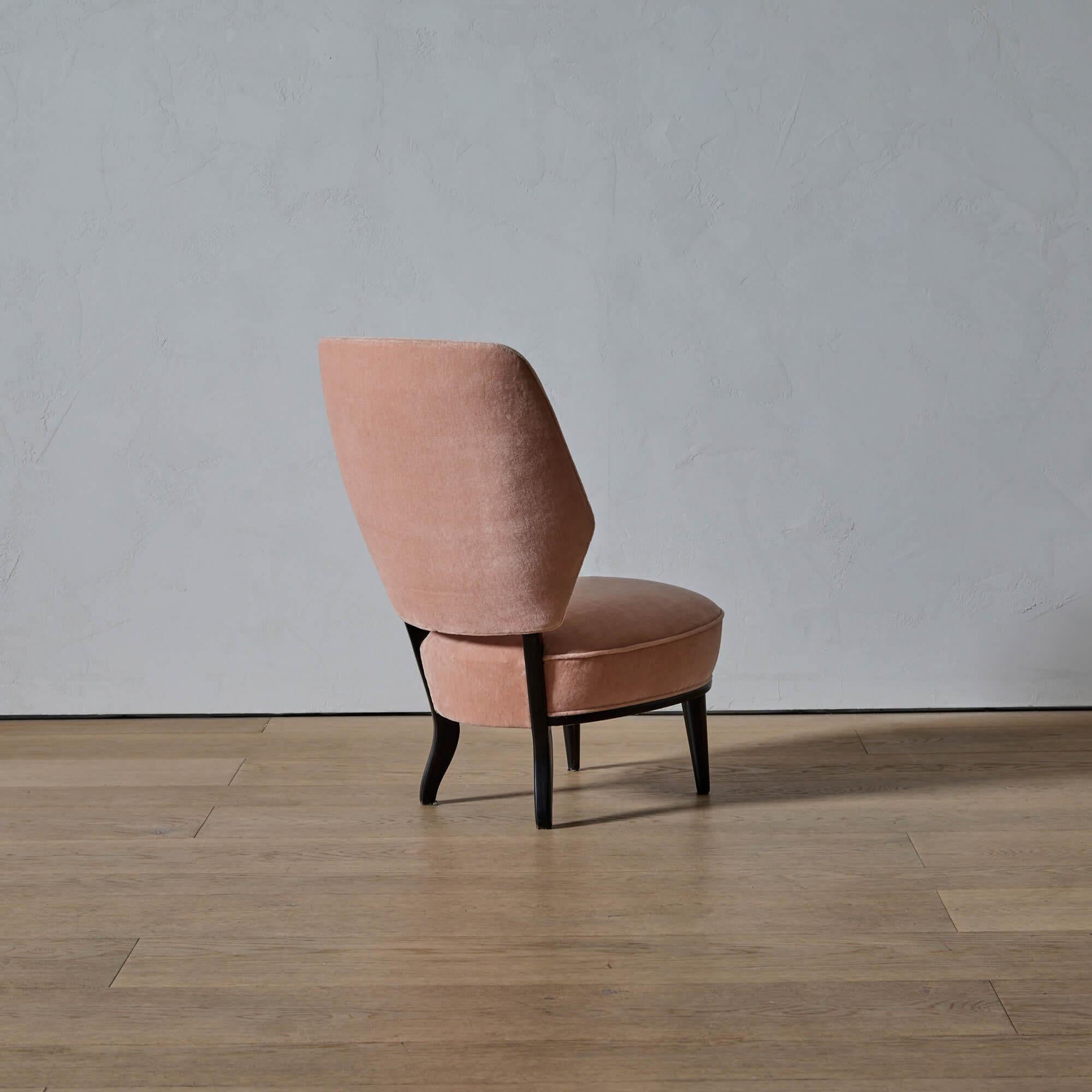 Erik Chambert Pair of Slipper Chairs In condizioni buone in vendita a Long Island City, NY