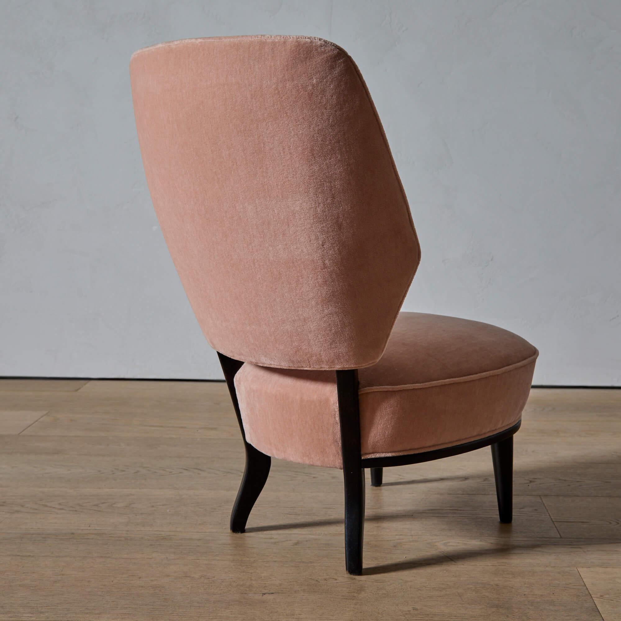 Erik Chambert Pair of Slipper Chairs in vendita 1