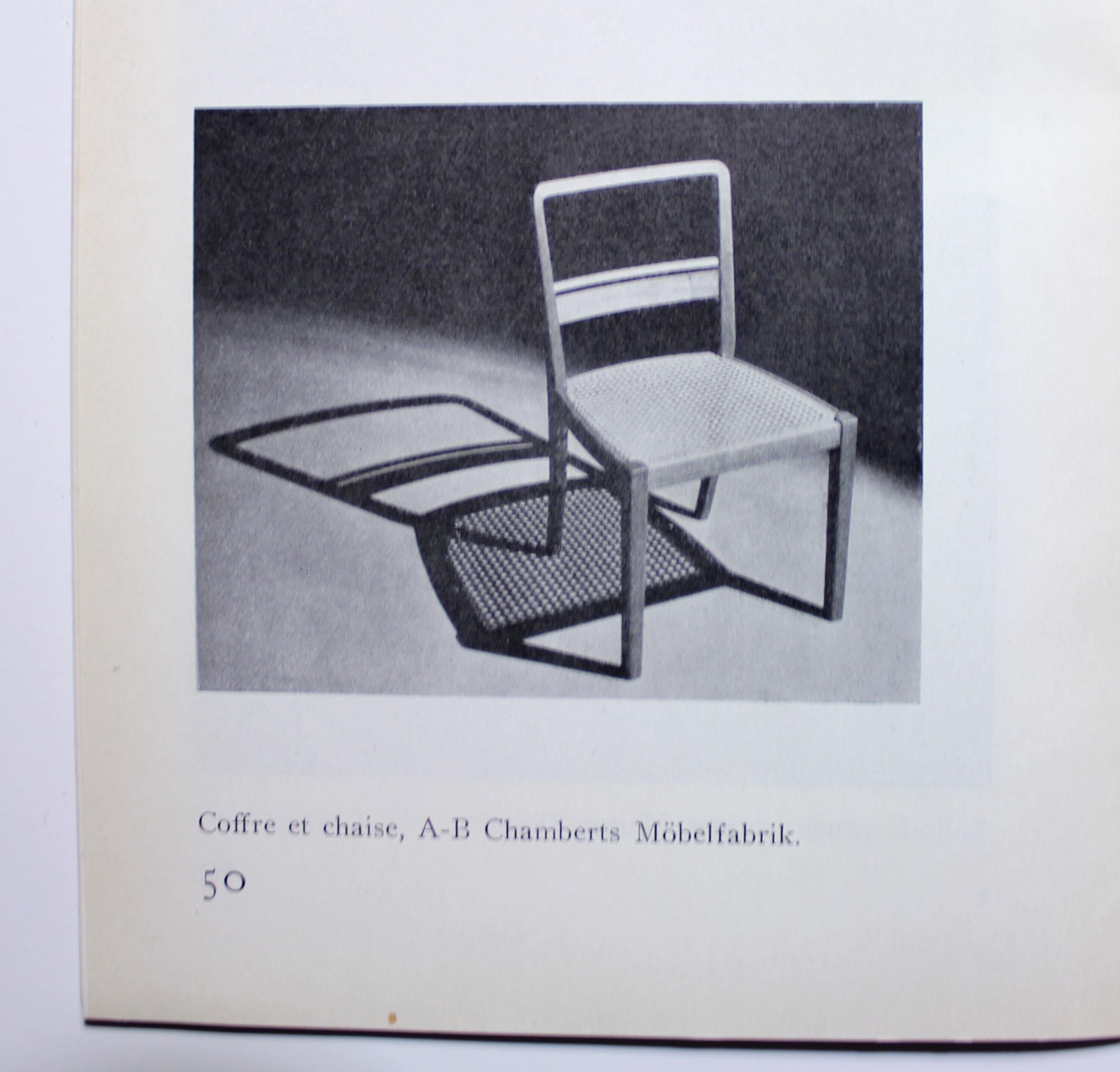 Erik Chambert, Very Rare Pair of Chairs, AB Chamberts Möbelfabrik, 1937 For Sale 8