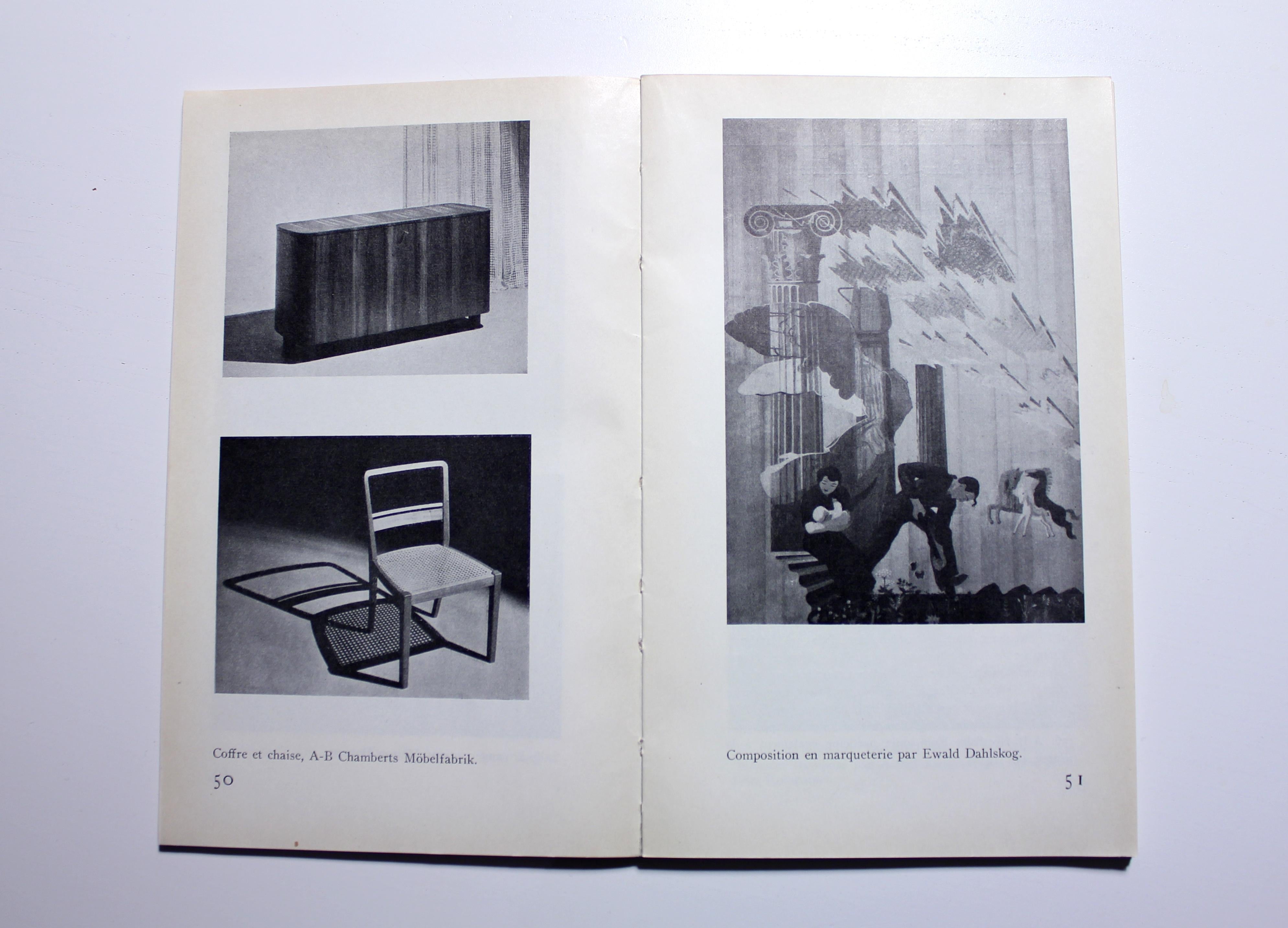 Erik Chambert, Very Rare Pair of Chairs, AB Chamberts Möbelfabrik, 1937 9