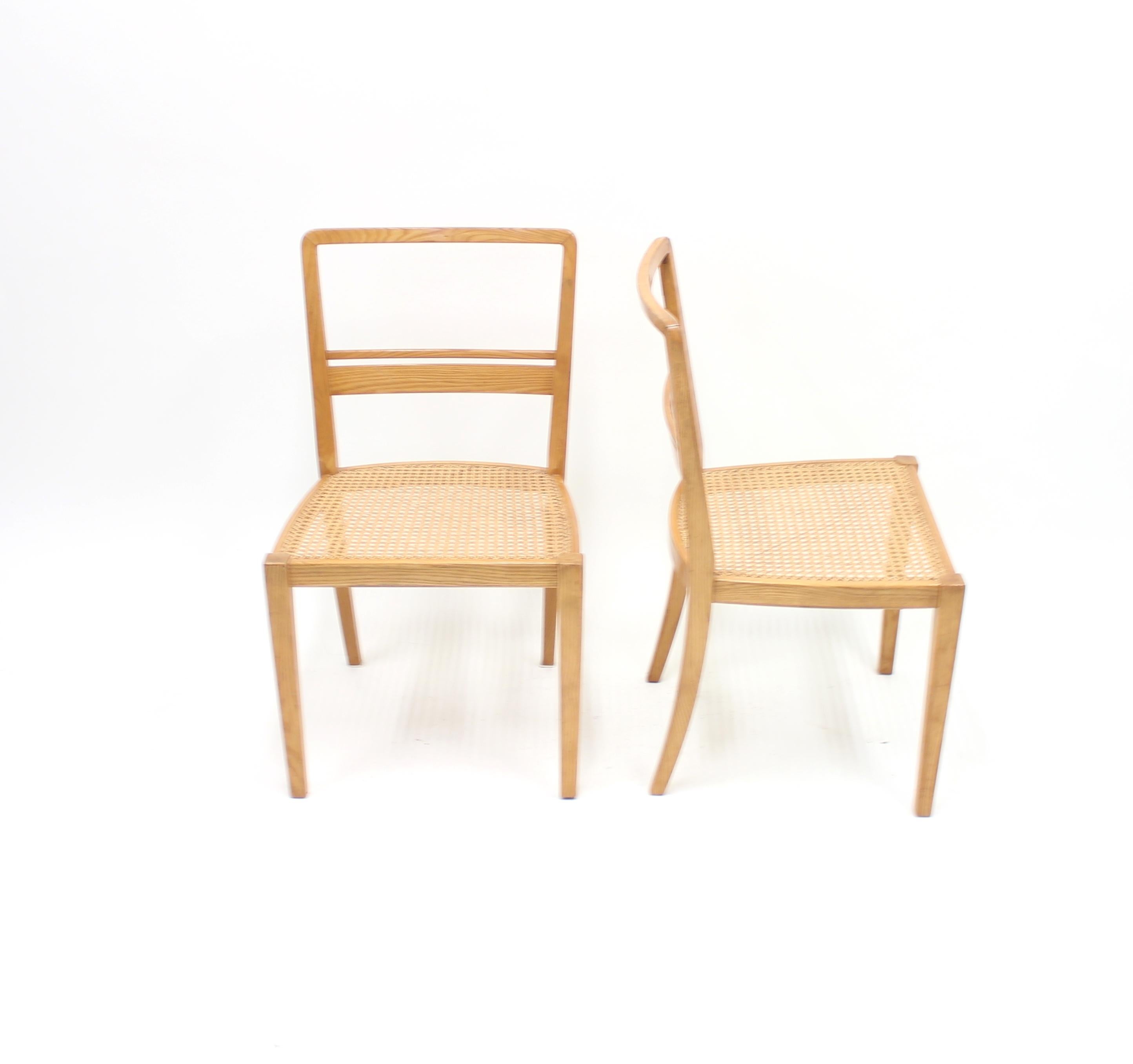 Mid-20th Century Erik Chambert, Very Rare Pair of Chairs, AB Chamberts Möbelfabrik, 1937 For Sale