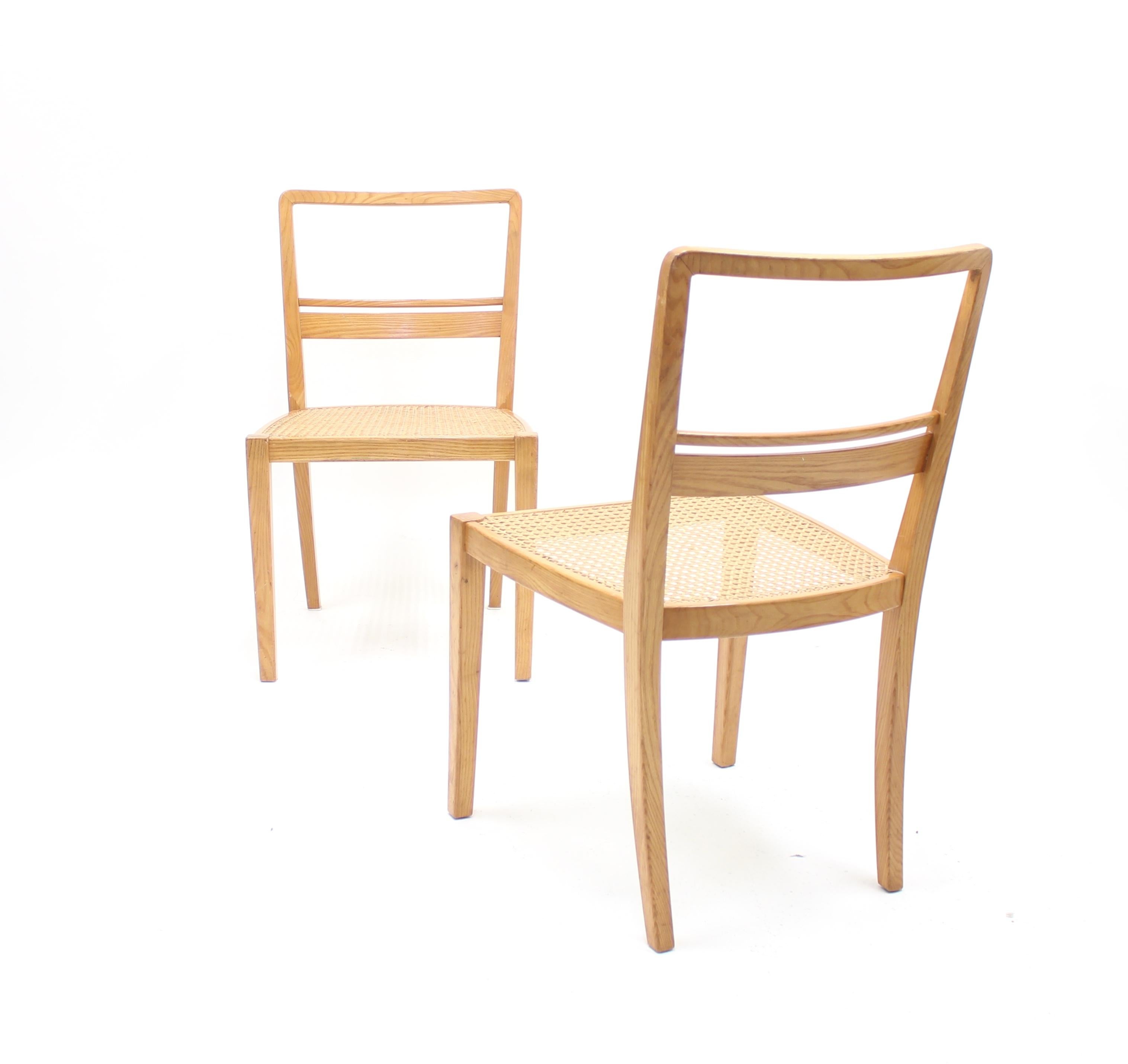 Erik Chambert, Very Rare Pair of Chairs, AB Chamberts Möbelfabrik, 1937 2