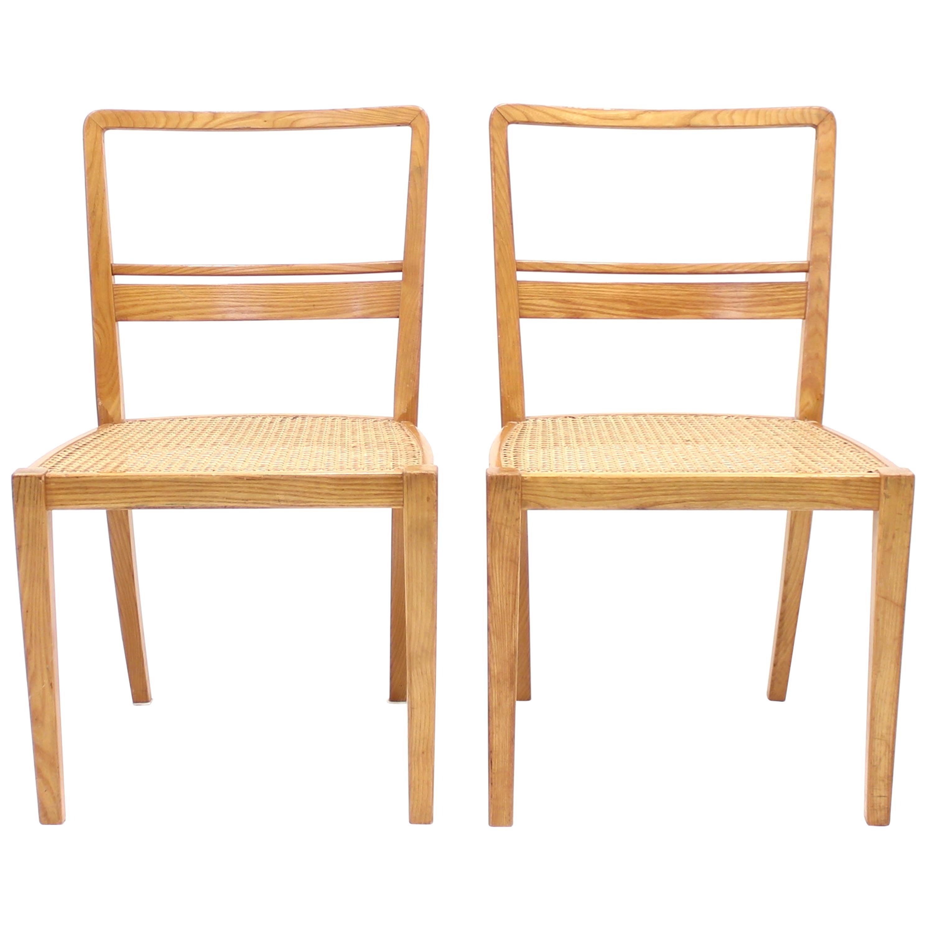Erik Chambert, Very Rare Pair of Chairs, AB Chamberts Möbelfabrik, 1937