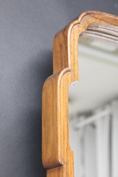 Miroir en noyer Erik Chambert:: moderne suédois:: années 1930