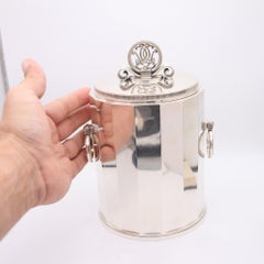 ERIK FLEMING For Atelier Borgila Sweden 1941 Art-Deco Cigars Humidor In .925