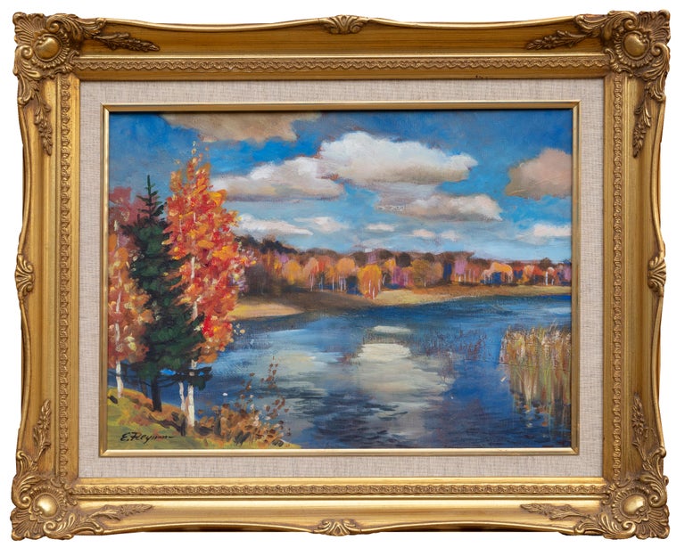 Erik Freyman Landscape Painting - Autumn Lake