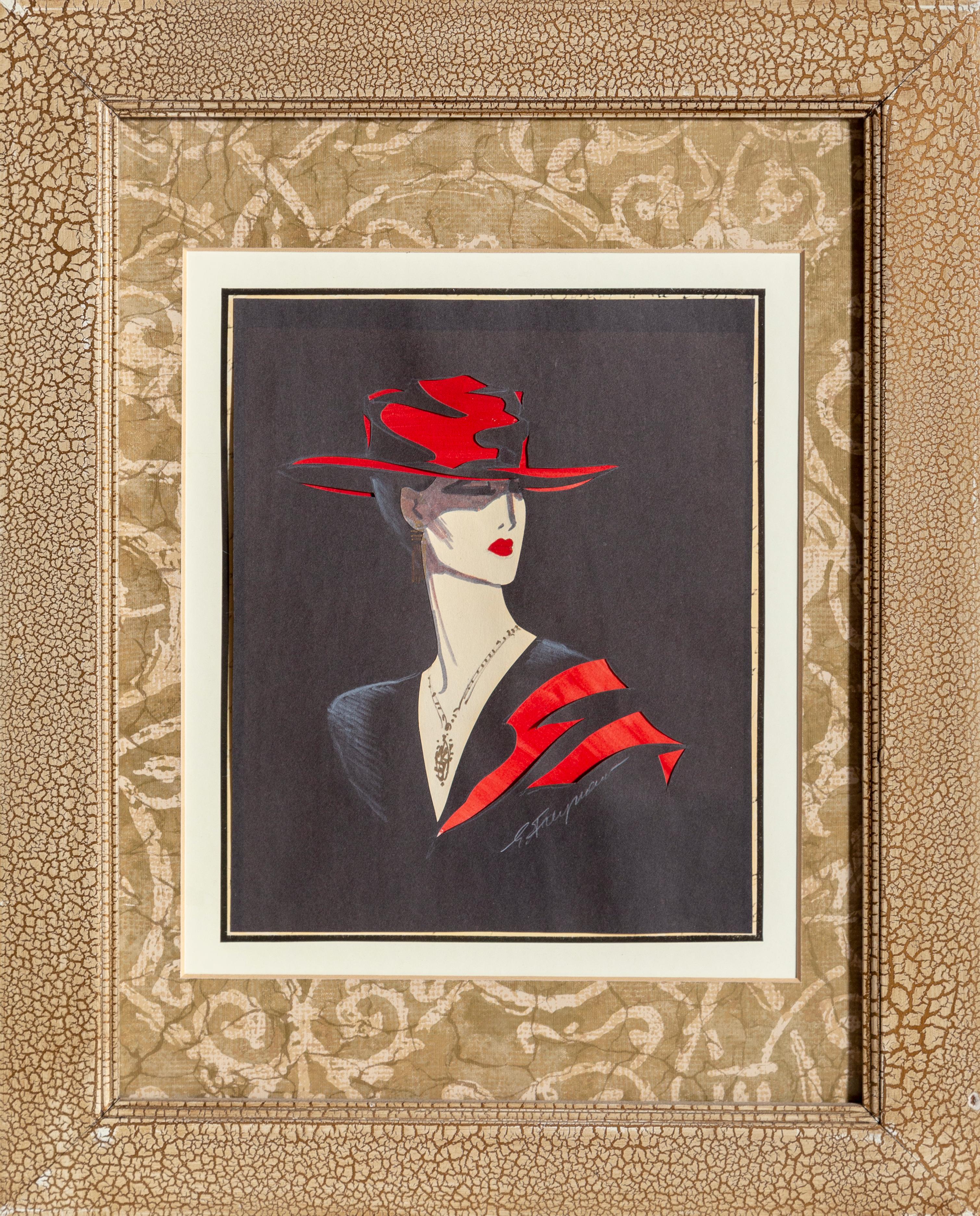 Woman in Red Hat