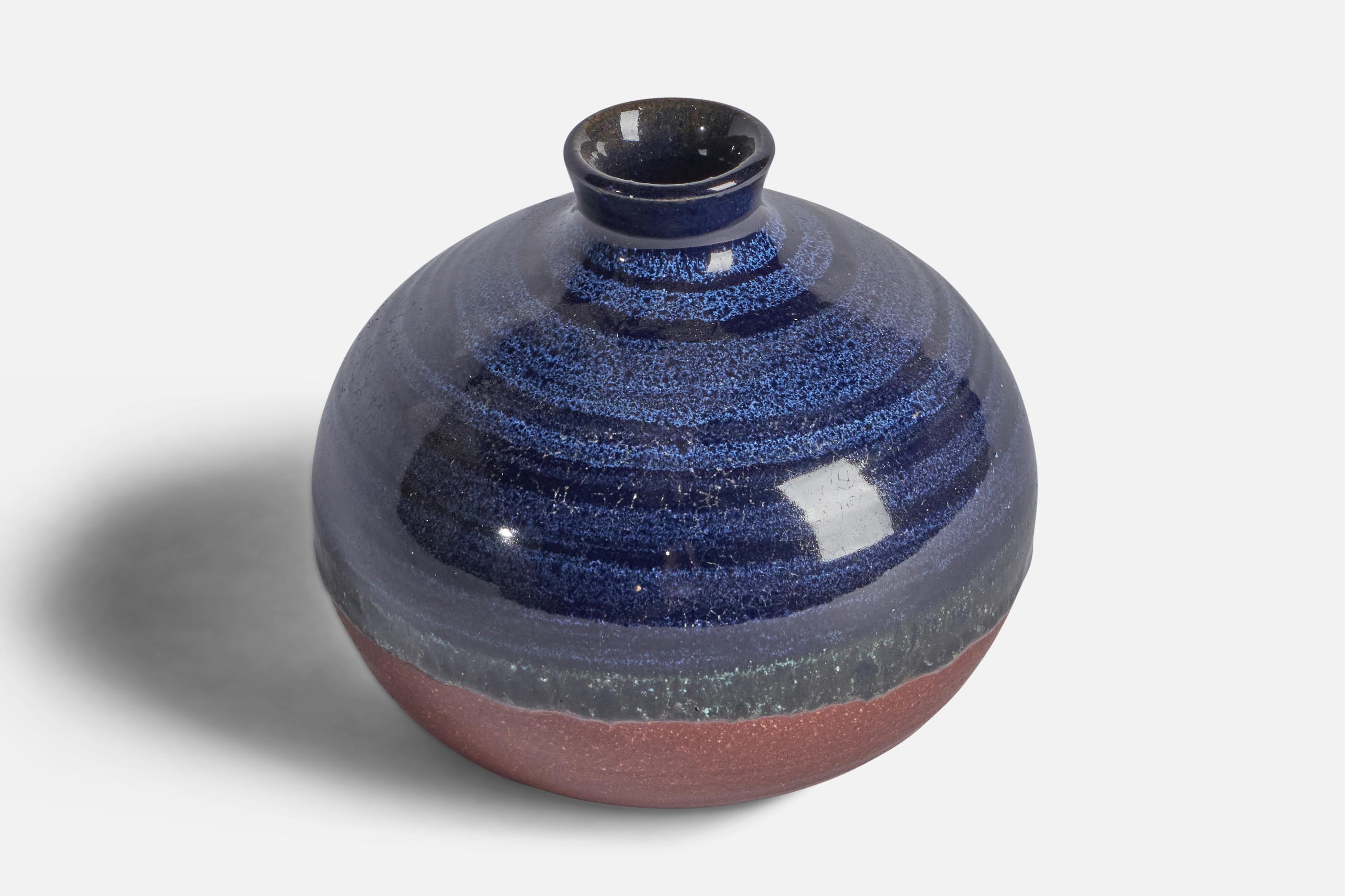 Mid-Century Modern Erik Granquist, Vase, Stoneware, Sweden, 1960s For Sale