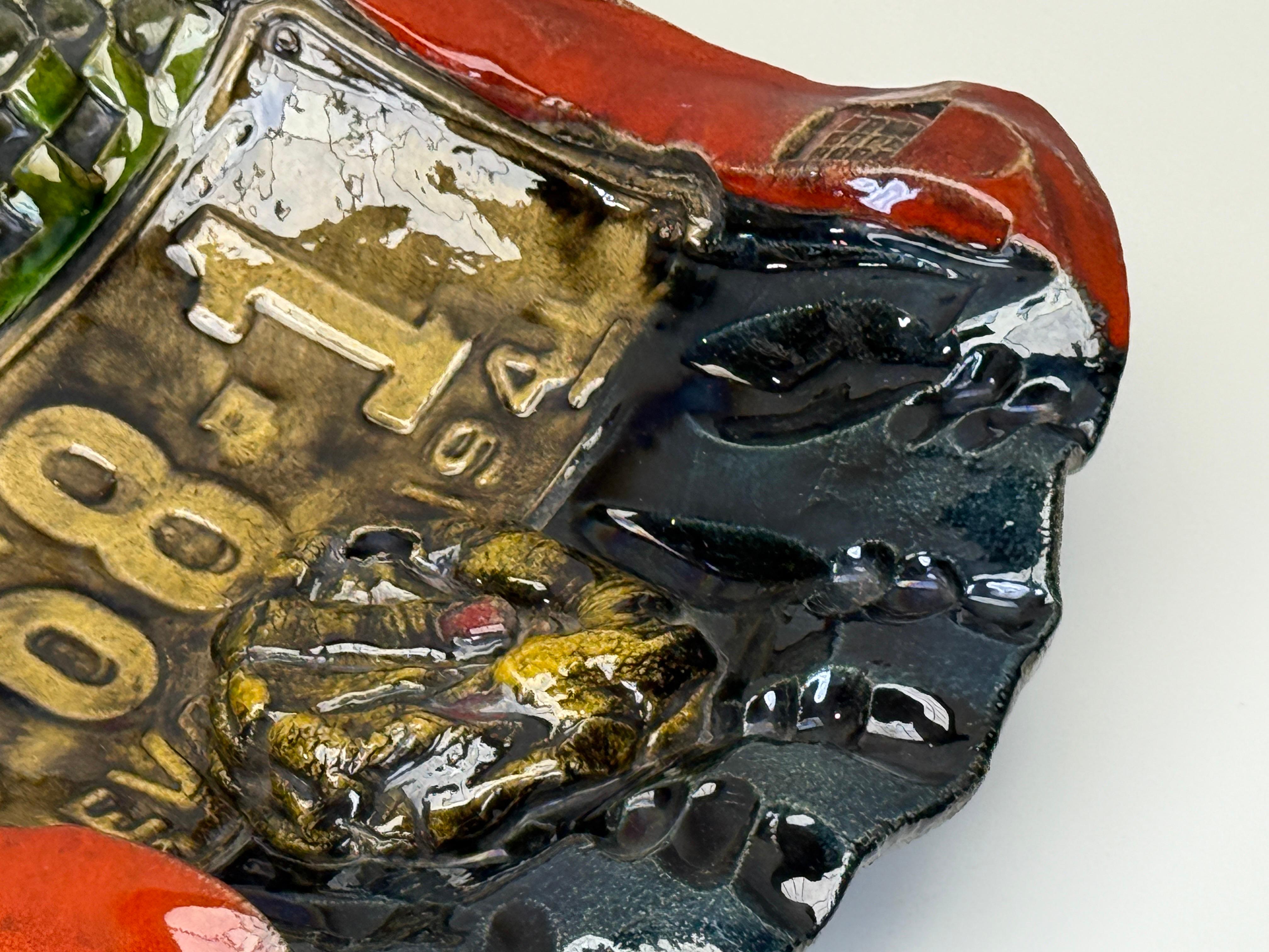 Fine XX secolo Ciotola / Scultura in ceramica di Erik Grønborg in vendita