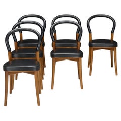 Erik Gunnar Asplund Satz von sechs Stühlen "501 Göteborg" für Cassina, Italien, 1983