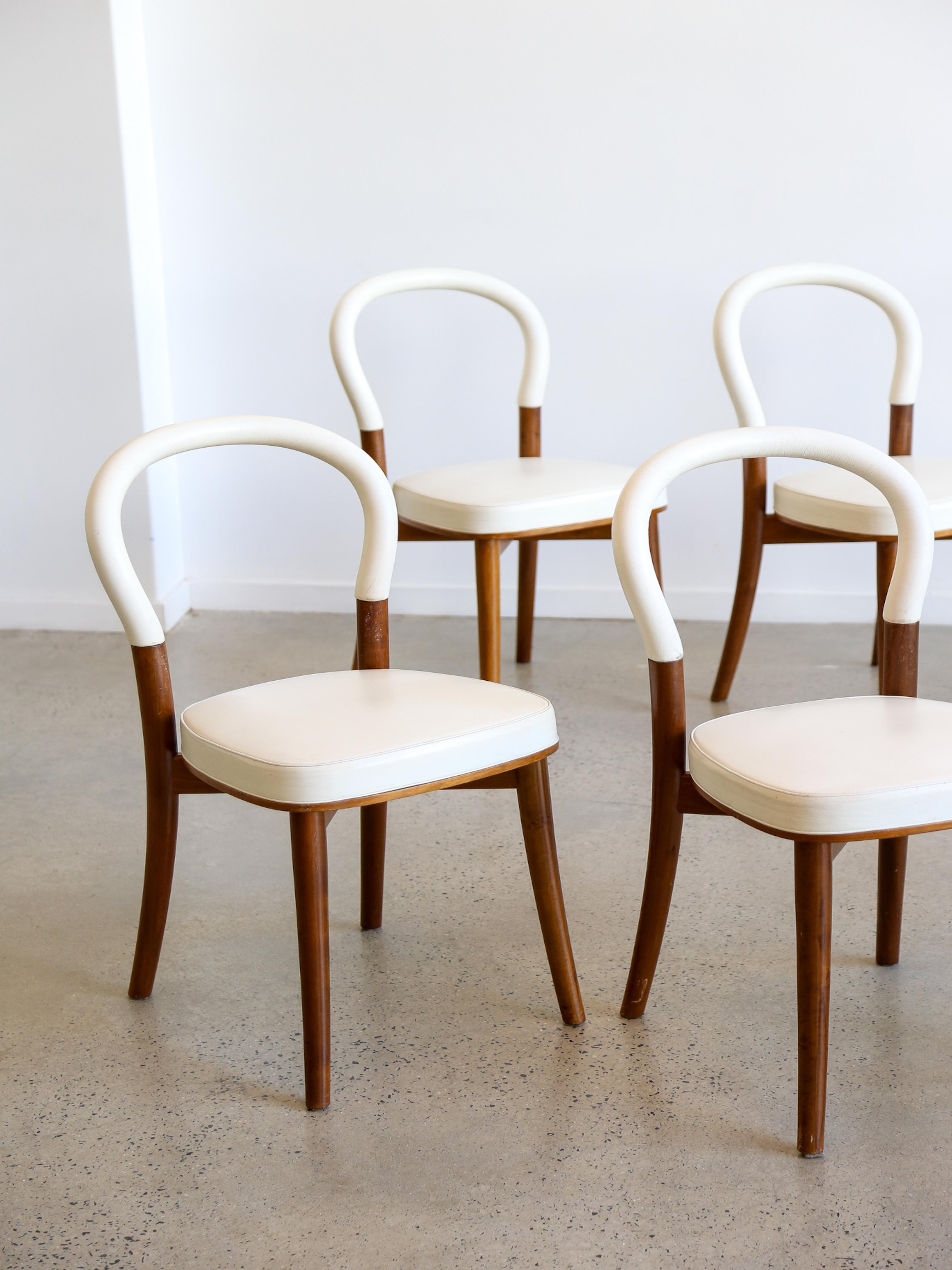 The Göteborg chair is Erik Gunnar Asplund’s poetic interpretation of Rationalist ideas. The chair was commissioned for the extension of the Town Hall in Göteborg, Sweden, whose warm, wood-panelled rooms are evoked in its ashwood frame. The curved