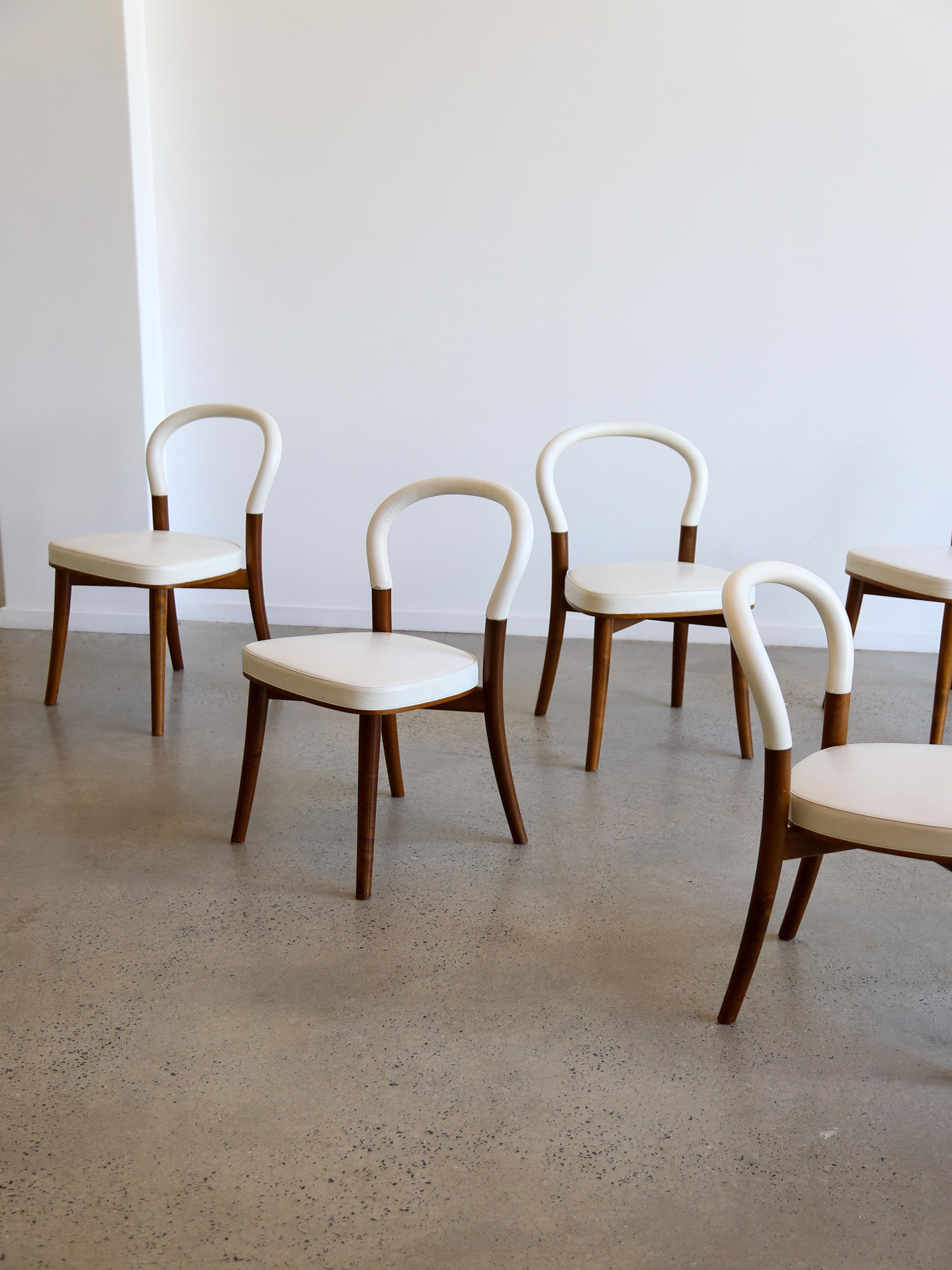 Fin du 20e siècle Erik Gunnar Asplund ensemble de six chaises de salle à manger 