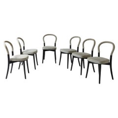 L'elegante set di 8 sedie in legno e tessuto di Erik Gunnar Asplund