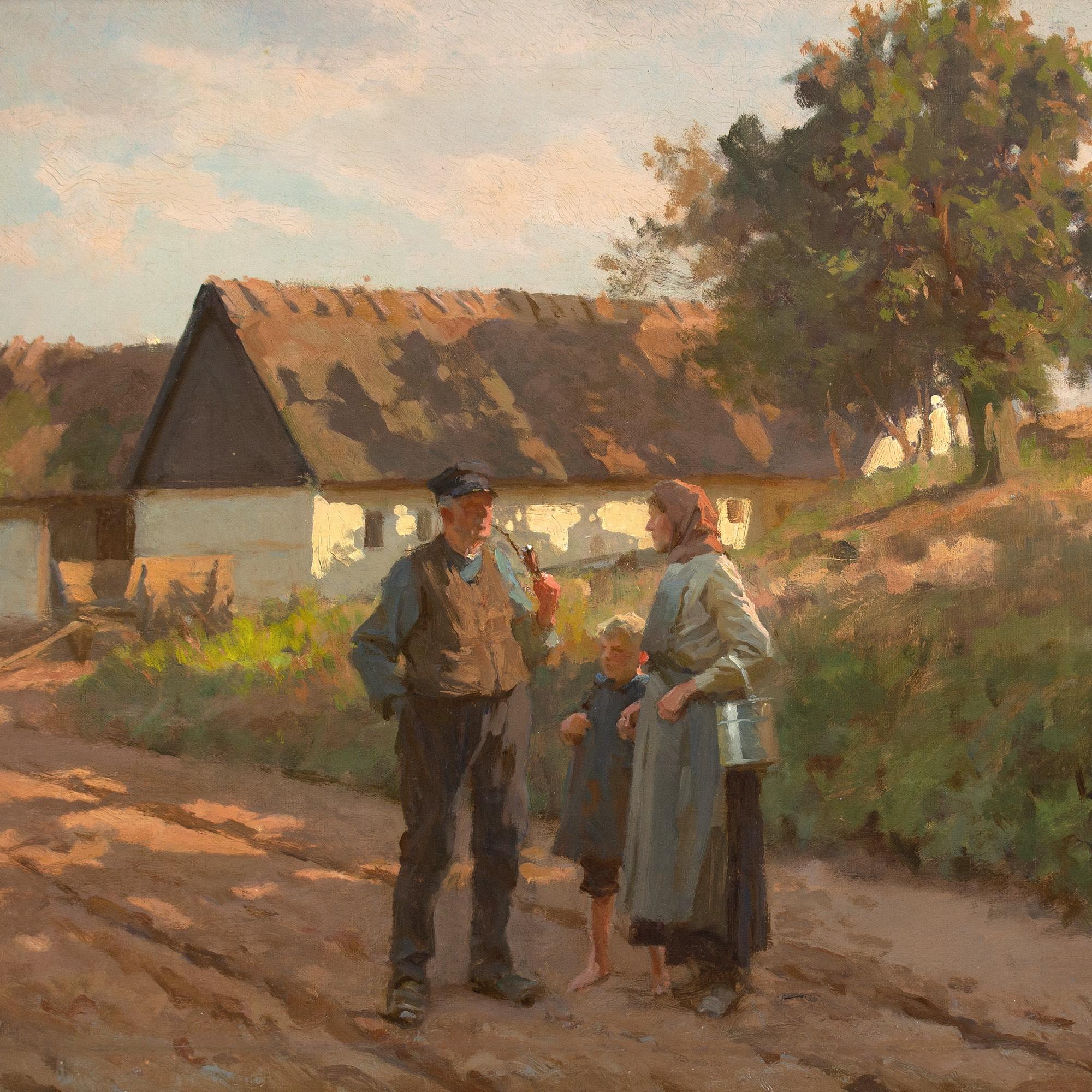 Erik Henningsen, Scena rurale con famiglia, sera 4