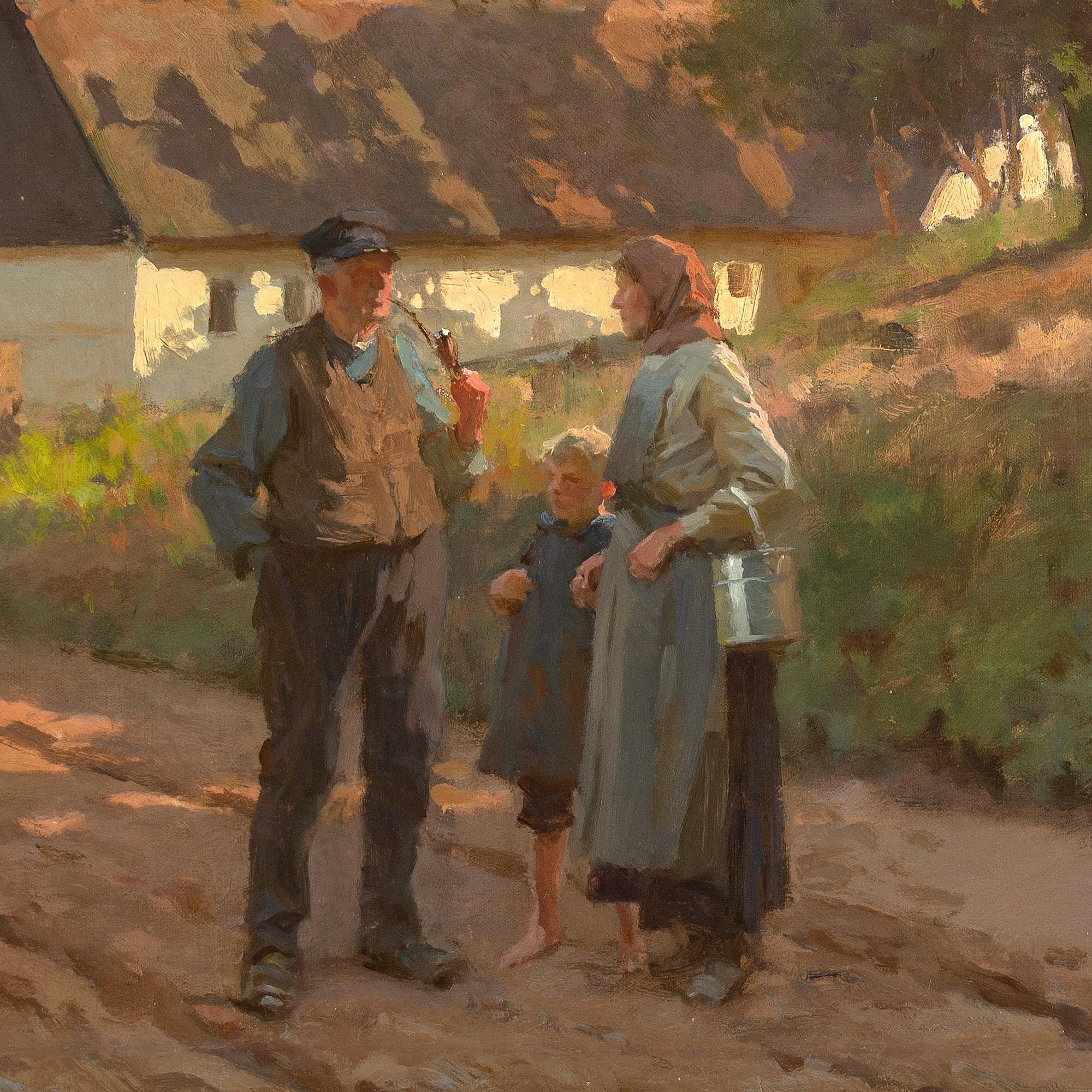 Erik Henningsen, Scena rurale con famiglia, sera 6