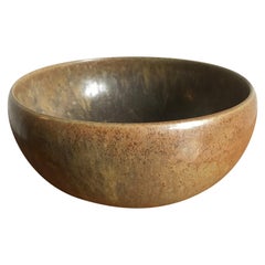 Antique Erik Hjorth Sacndinavian Stoneware Pottery Bowl for L. Hjorth, 1960s