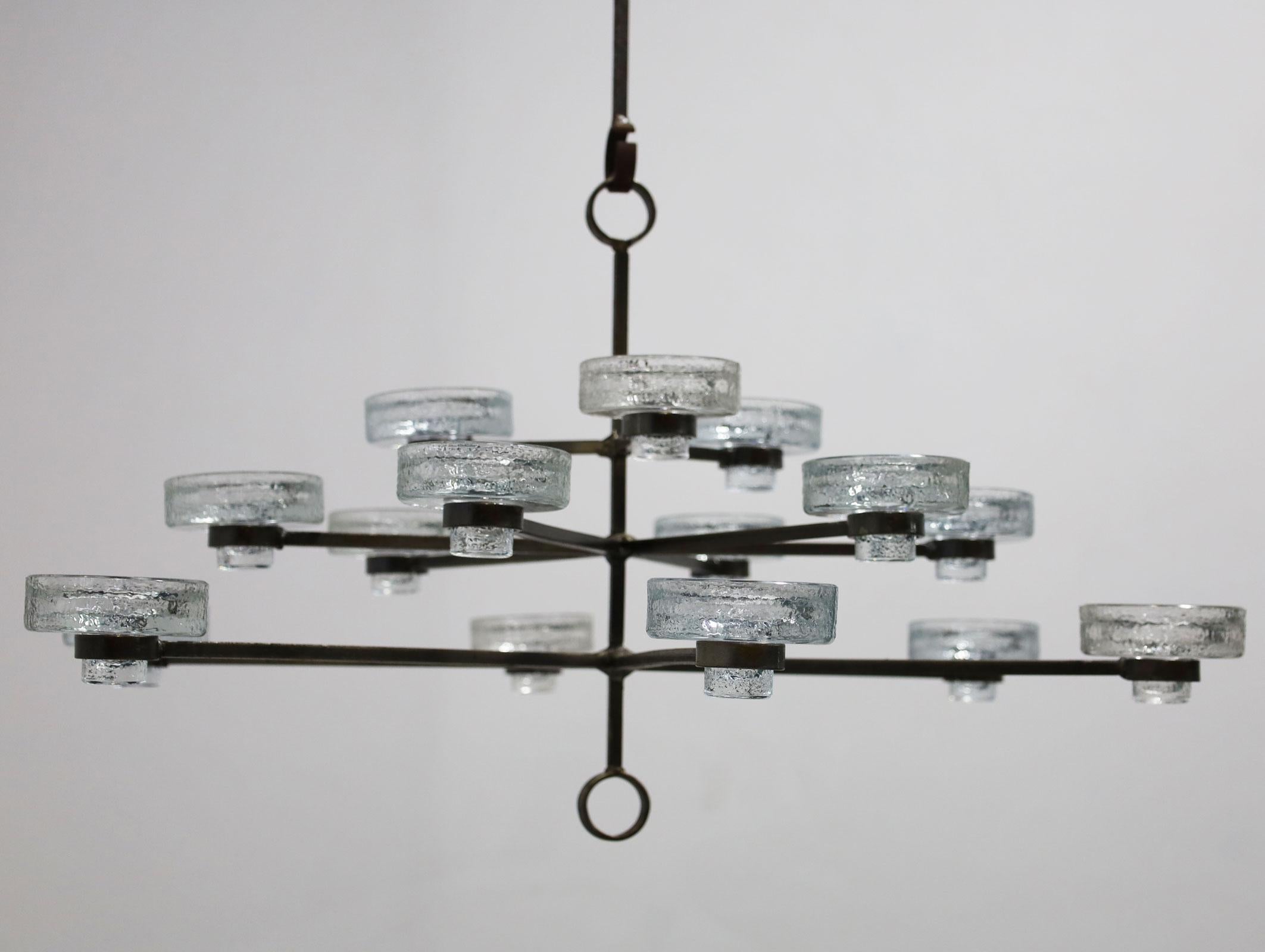 Erik Hoglund 15 Candle Chandelier  For Sale 1