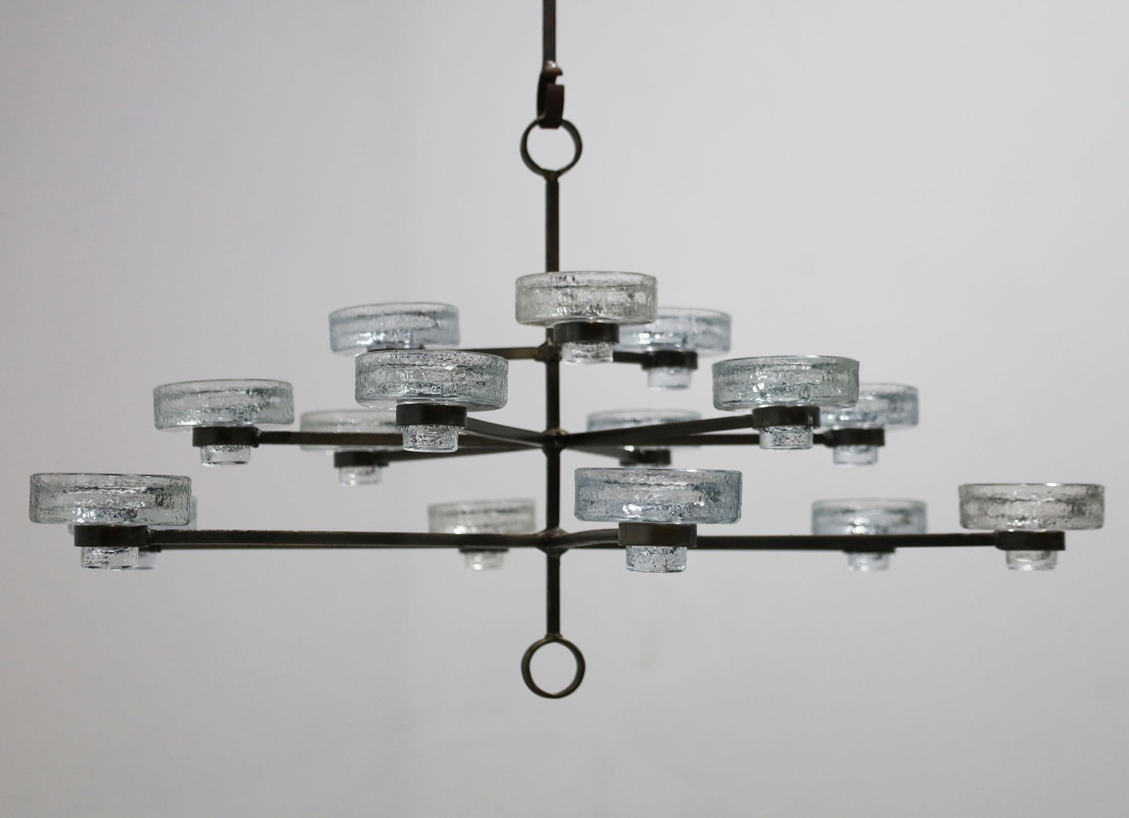 Lampadario a 15 candele di Erik Hoglund in vendita 2