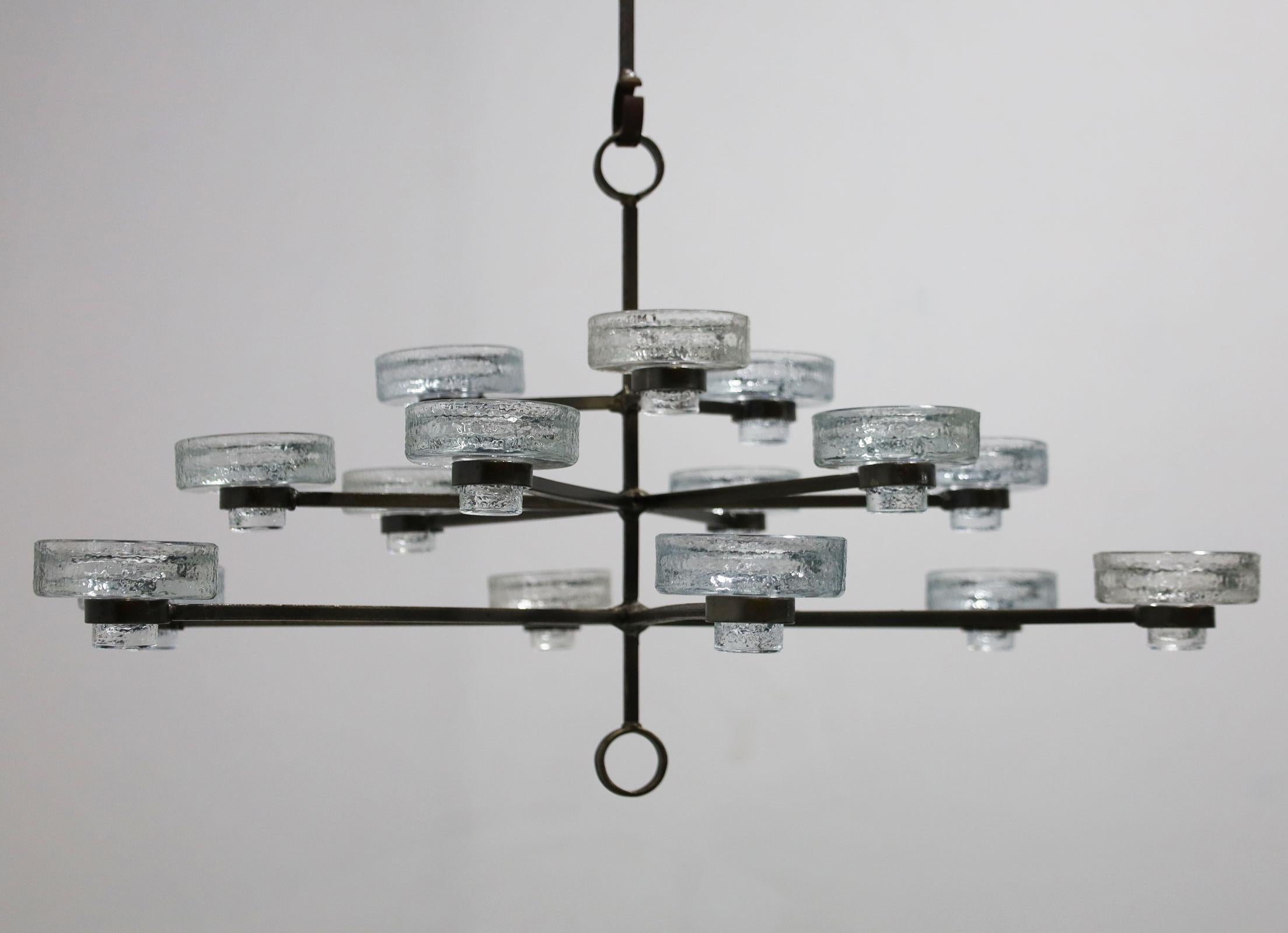 Erik Hoglund 15 Candle Chandelier  For Sale 2