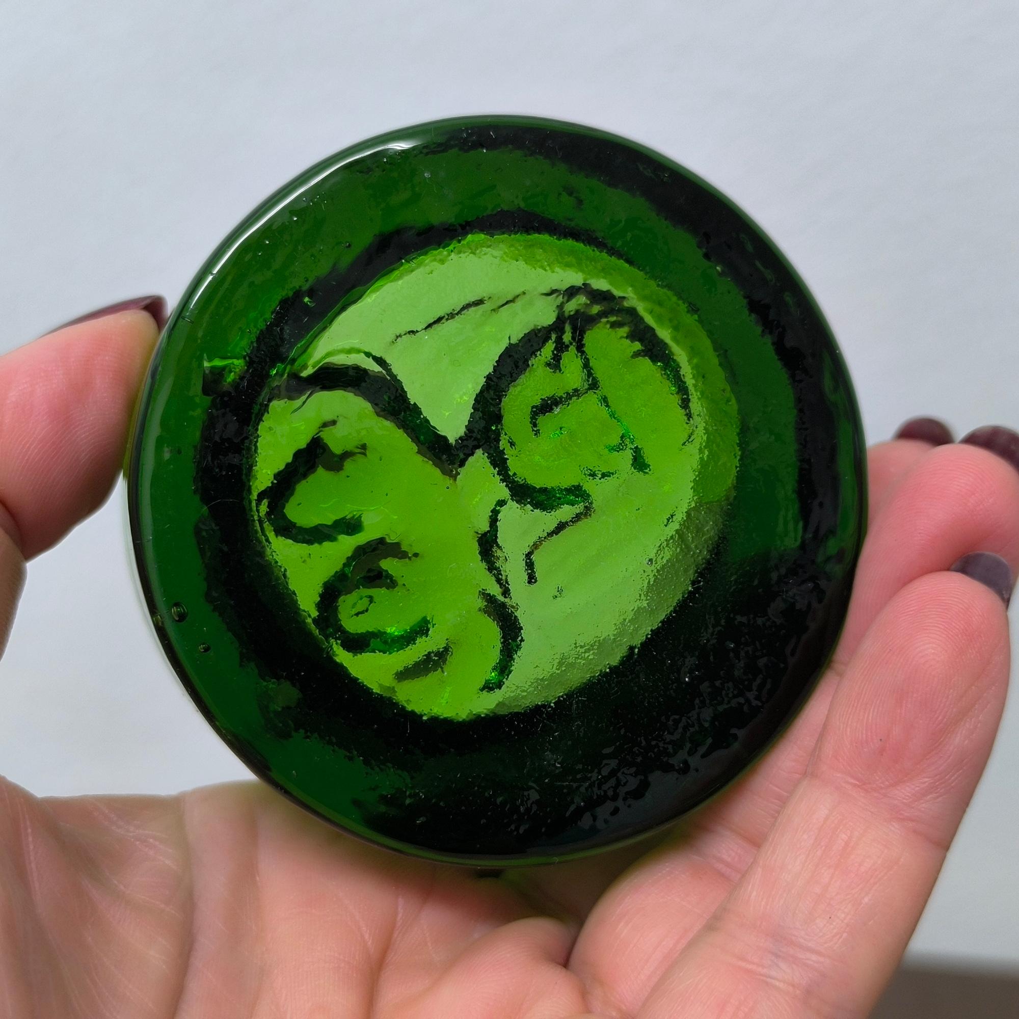 Medaglioni in vetro artistico di Erik Höglund - Posacenere o fermacarte scultorei, Svezia in vendita 4